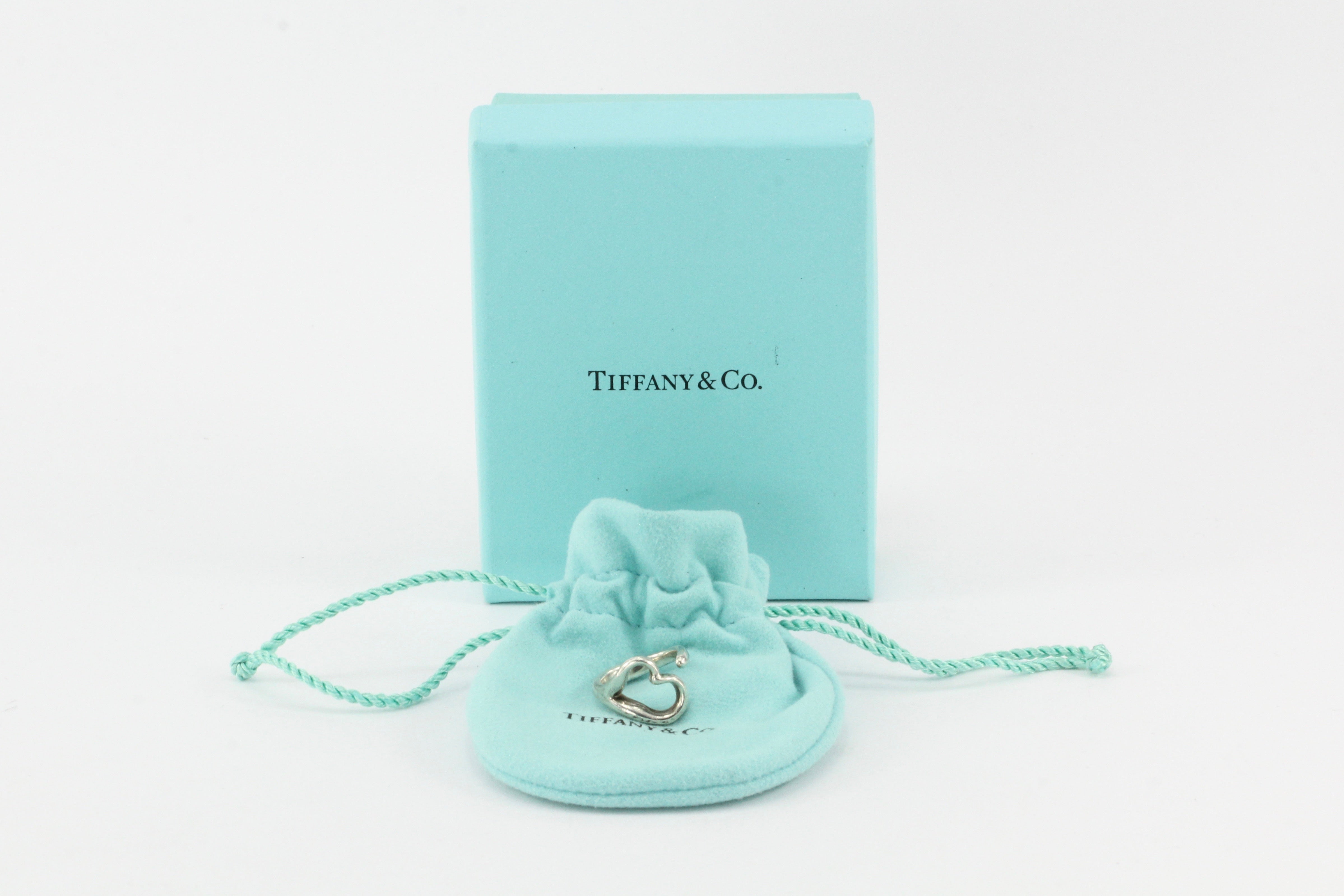 Tiffany & Co. Sterling Silver Open Heart Peretti Ring - Queen May