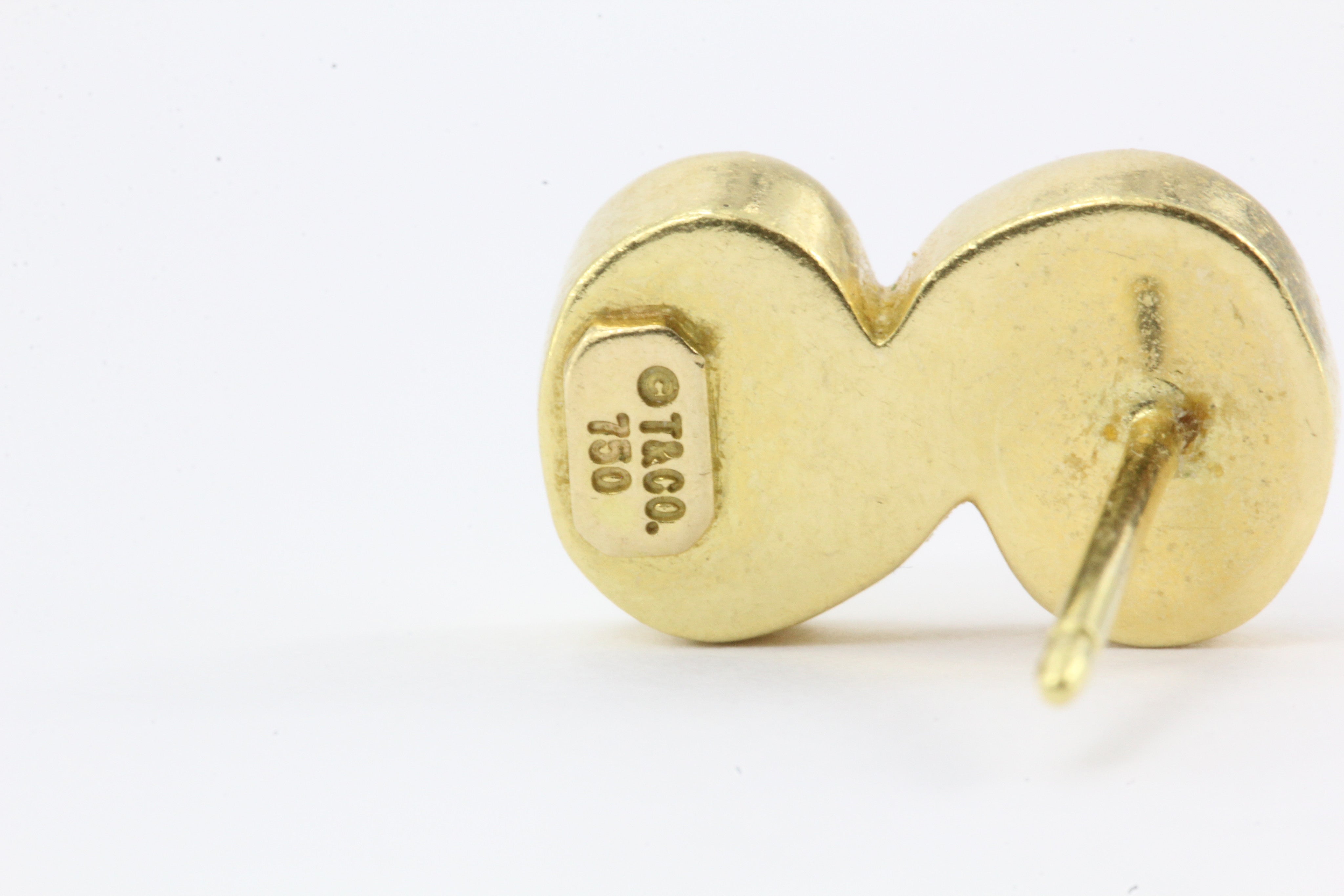 Tiffany & Co 18K Yellow Gold Swirl Earrings - Queen May