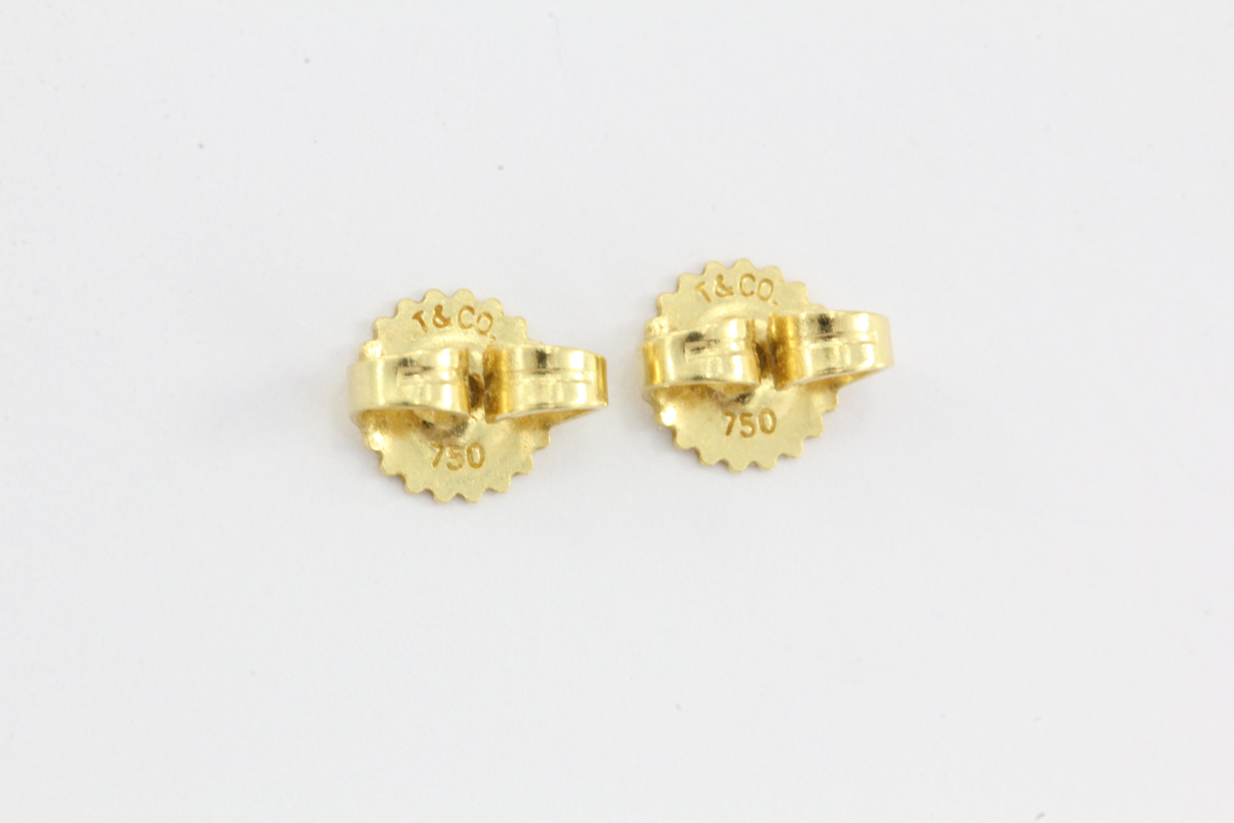 Tiffany & Co 18K Yellow Gold Swirl Earrings - Queen May