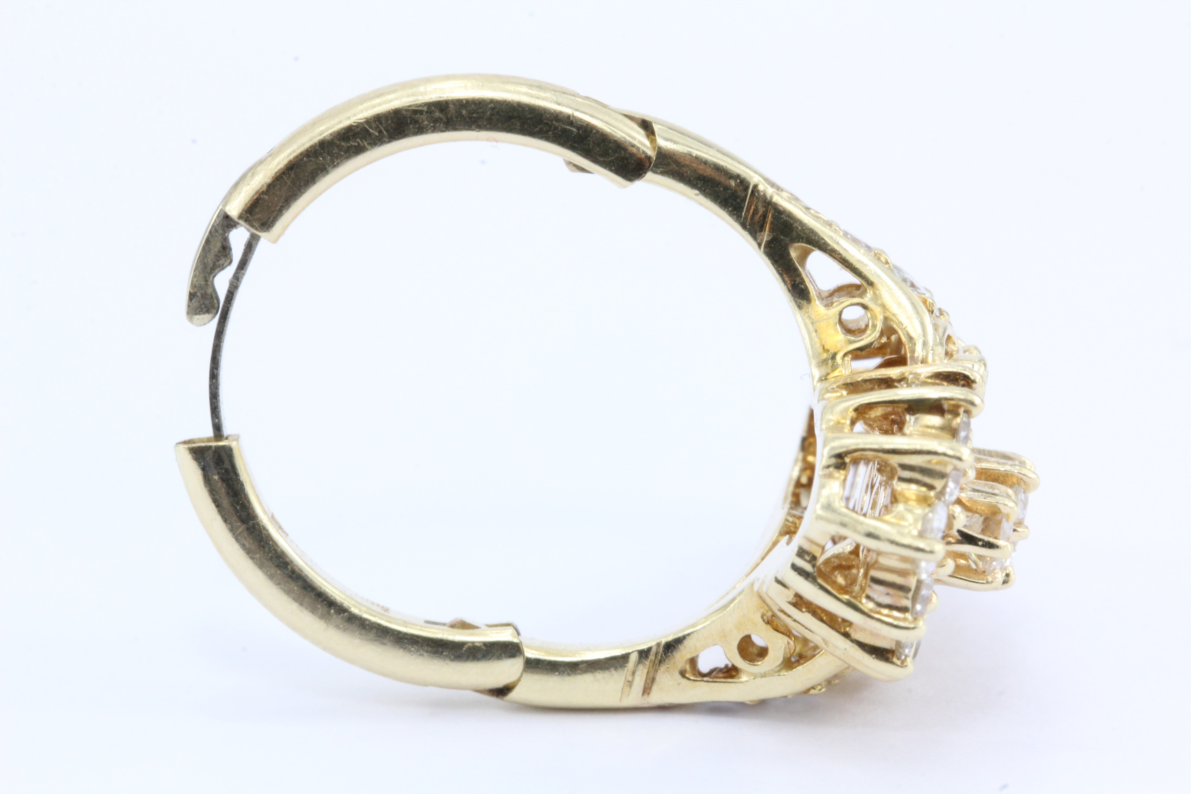 Victorian Revival 14K Gold Diamond Ring - Queen May