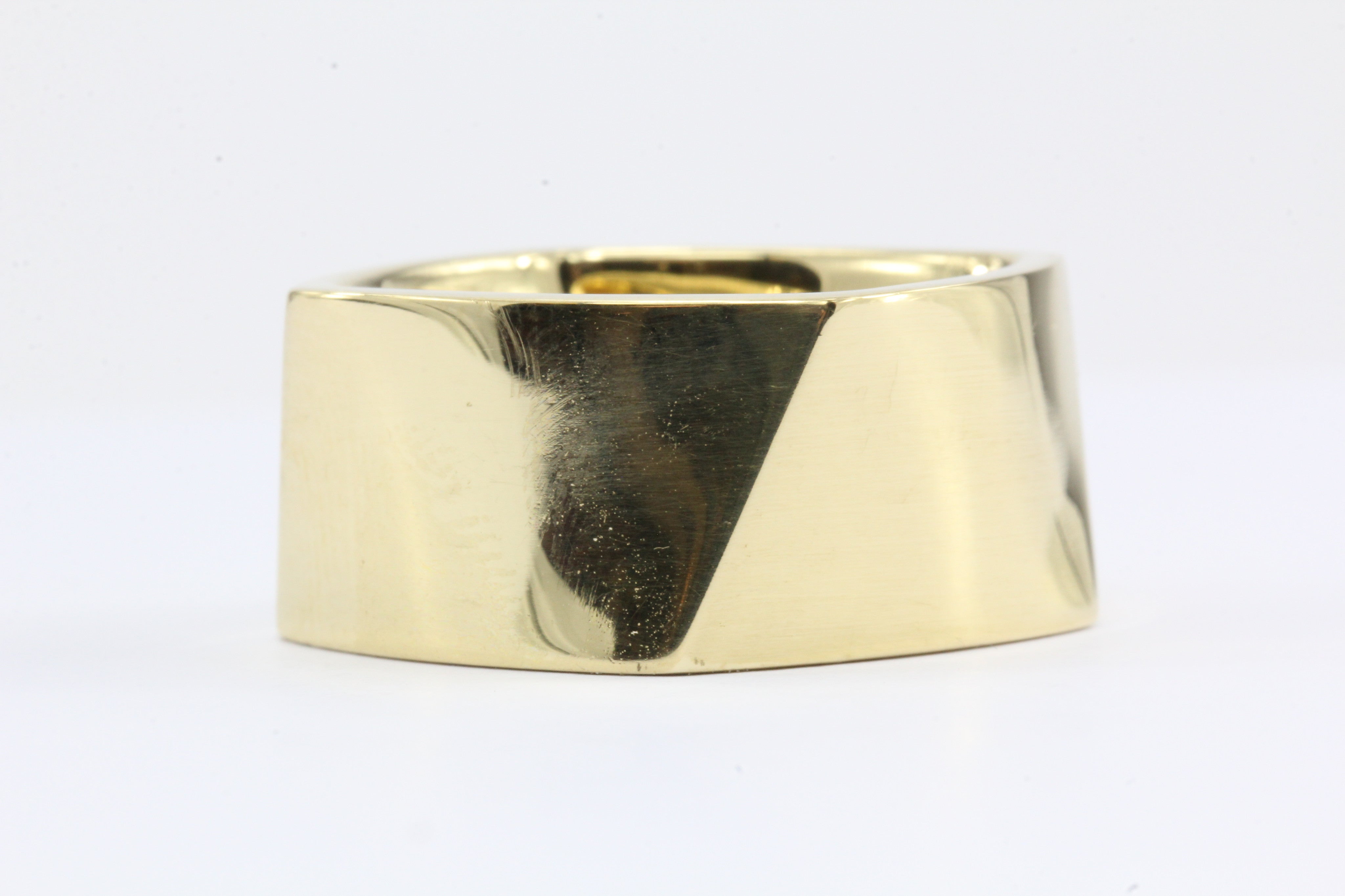 Tiffany & Co 18K Gold Frank Gehry Torque Ring Band 12mm Size 10 - Queen May