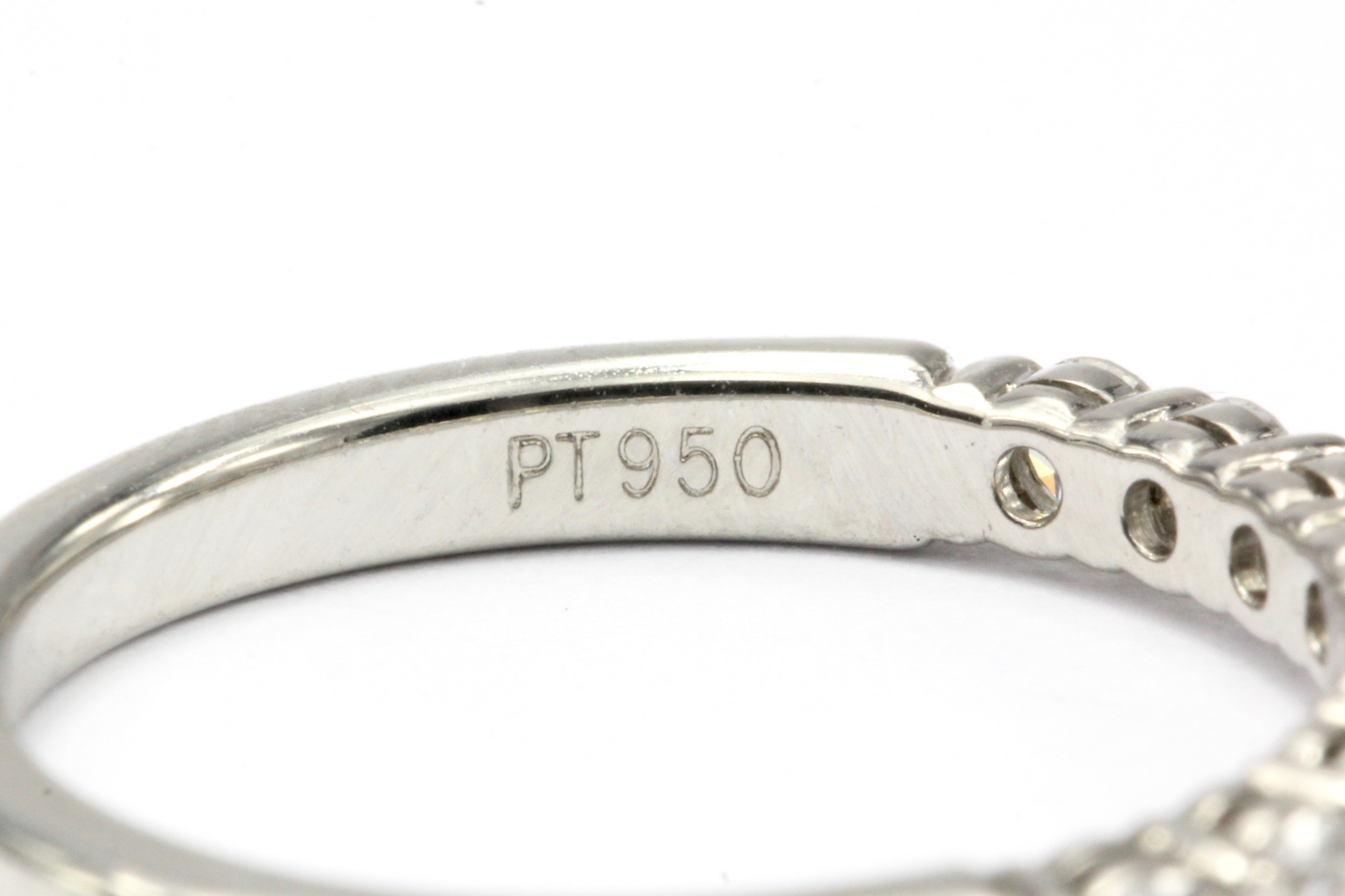 Tiffany & Co Platinum Embrace Diamond Half Band Ring Size 4 - Queen May
