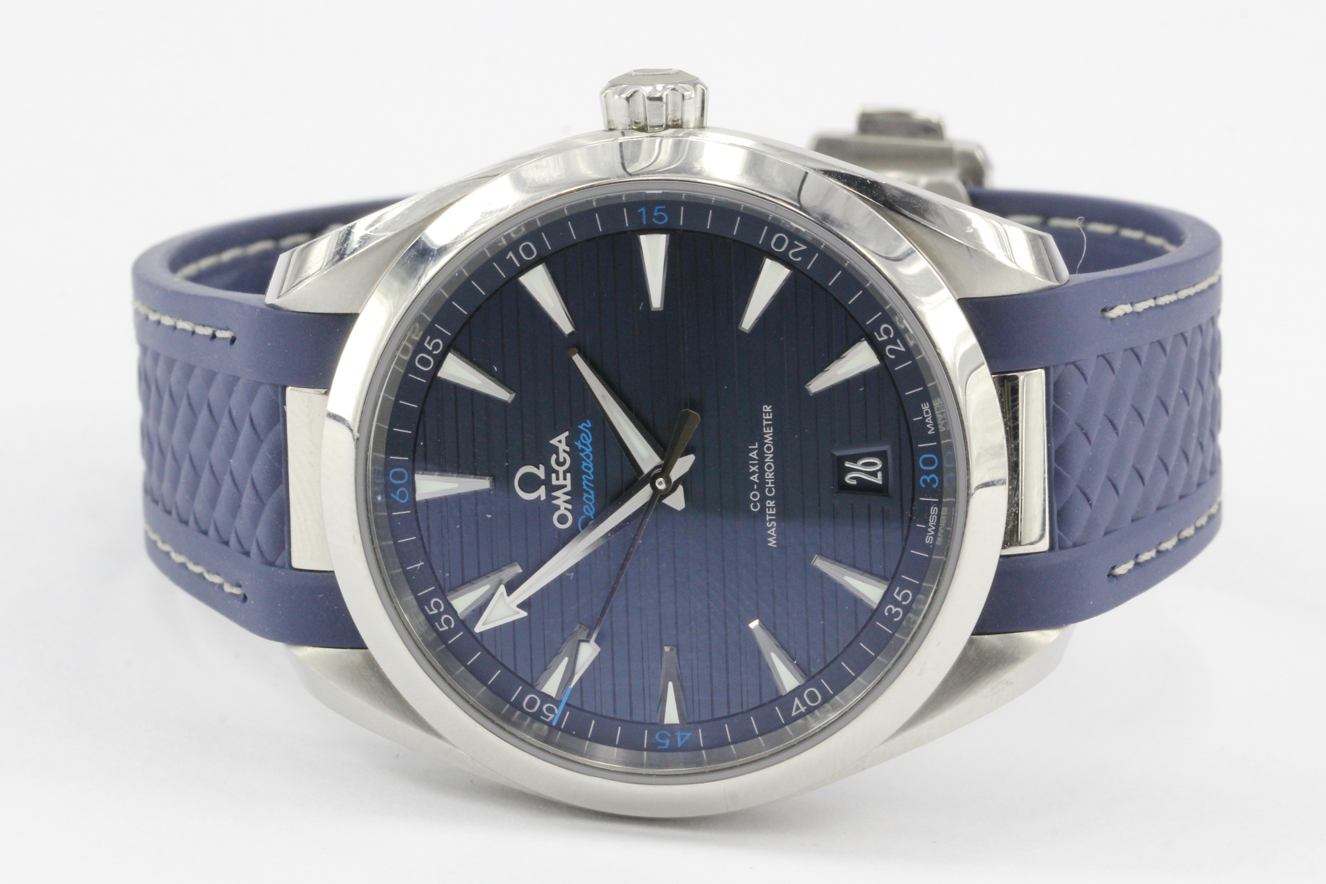 Omega 2017 Seamaster Aqua Terra Co-Axial 8900 Blue Dial Men's Automatic Watch - Queen May