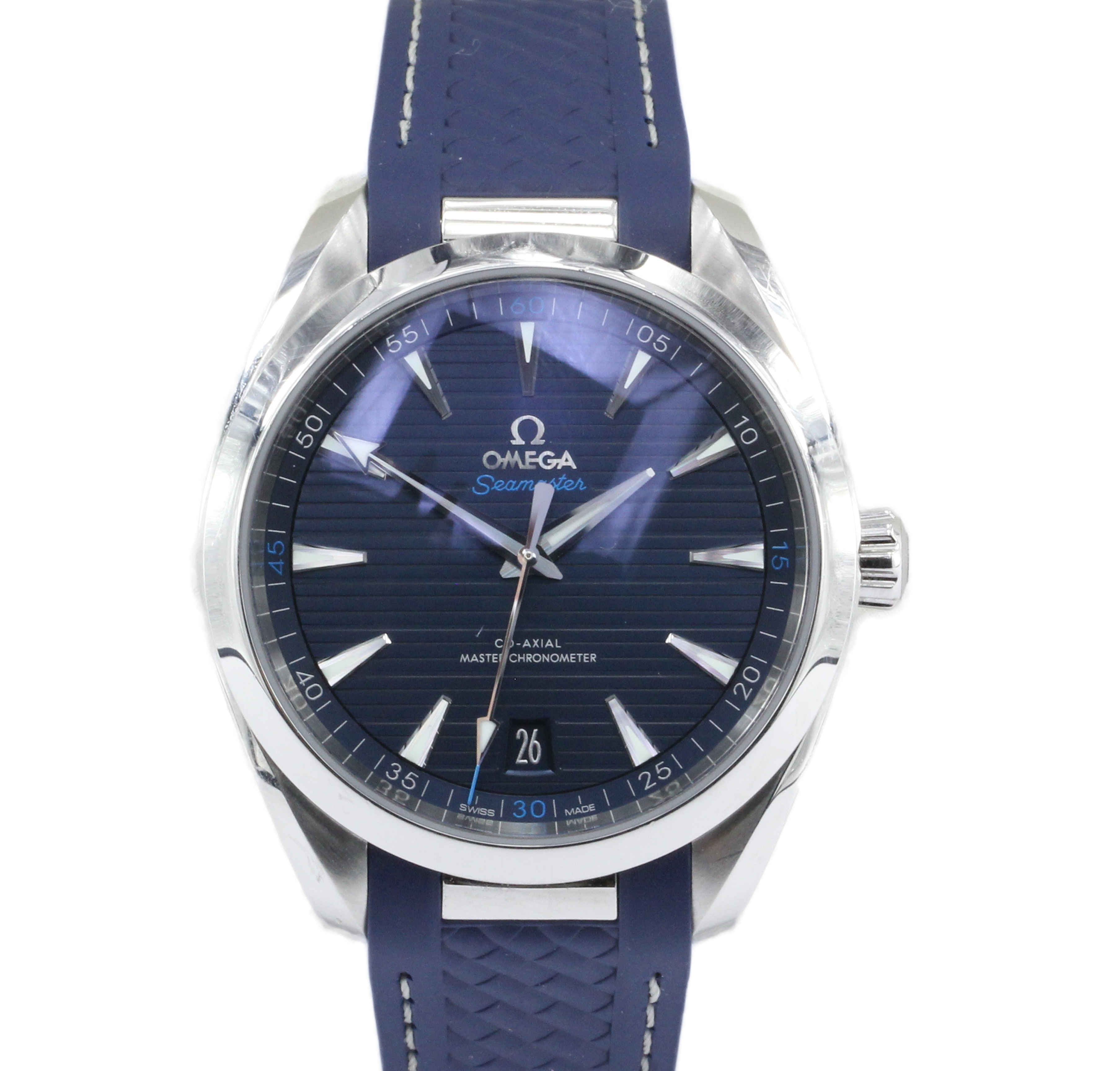Omega 2017 Seamaster Aqua Terra Co-Axial 8900 Blue Dial Men's Automatic Watch - Queen May