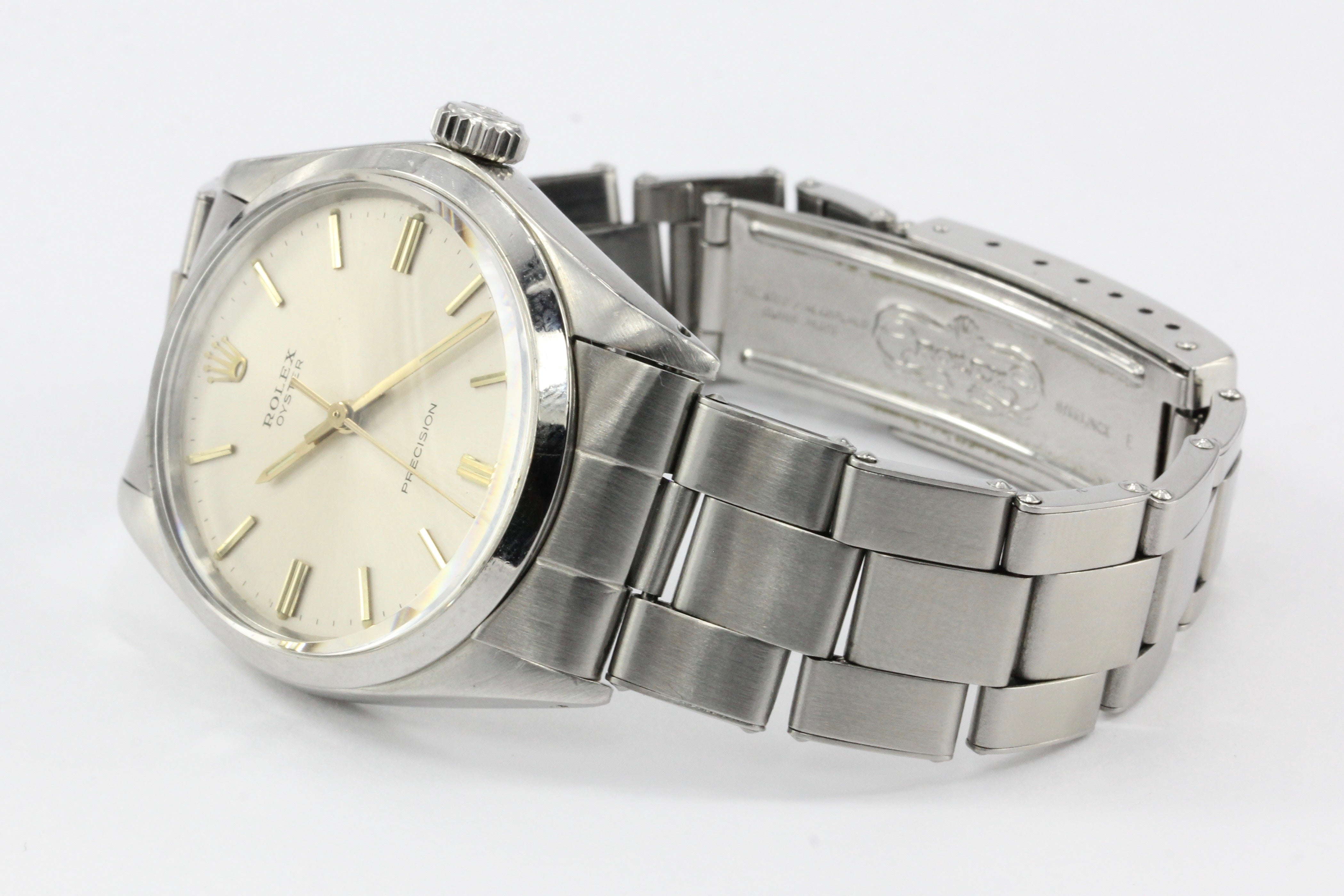 Rolex Oyster Precision 34mm 6426 Movement Stainless Mens Watch c.1964 - Queen May