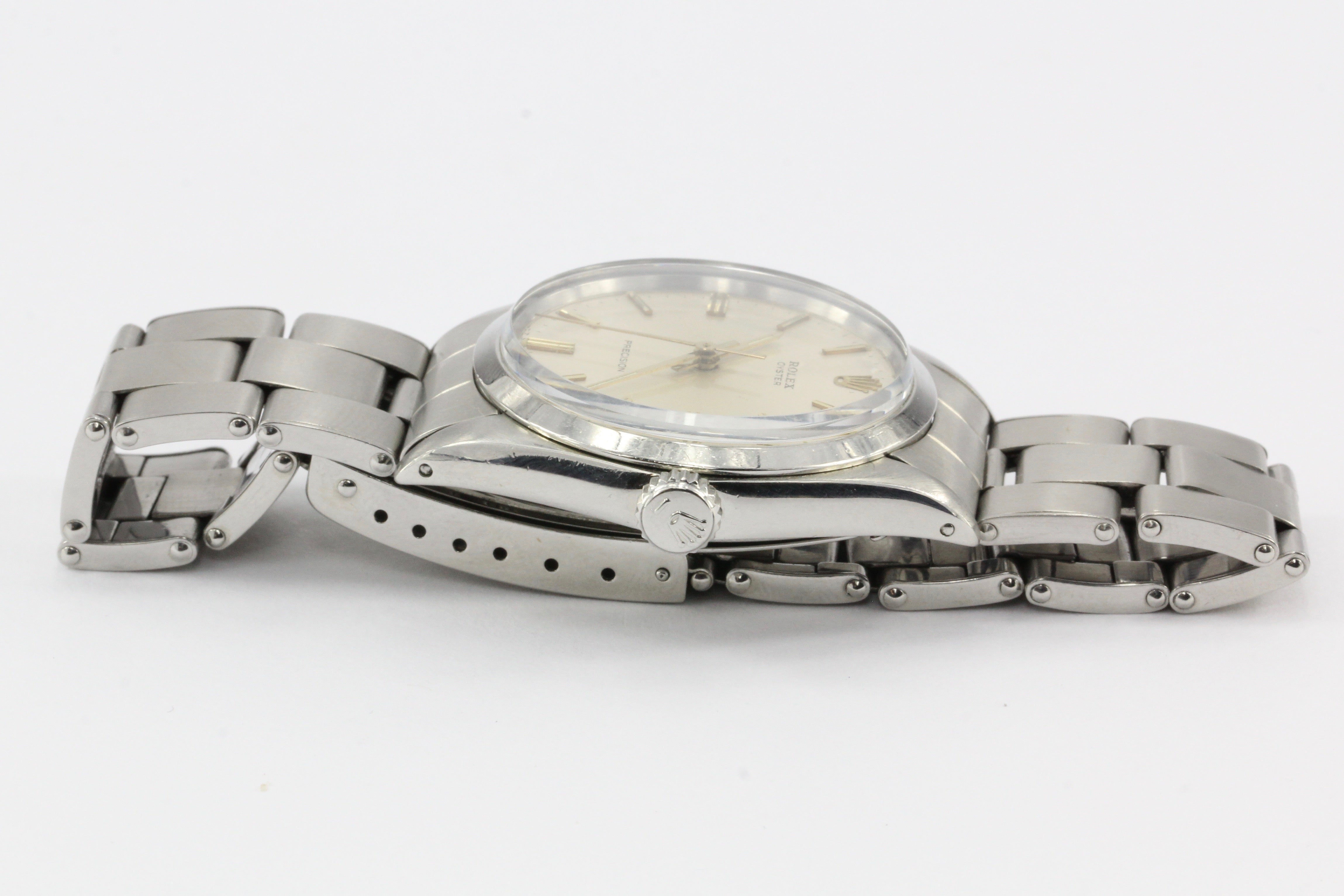 Rolex Oyster Precision 34mm 6426 Movement Stainless Mens Watch c.1964 - Queen May