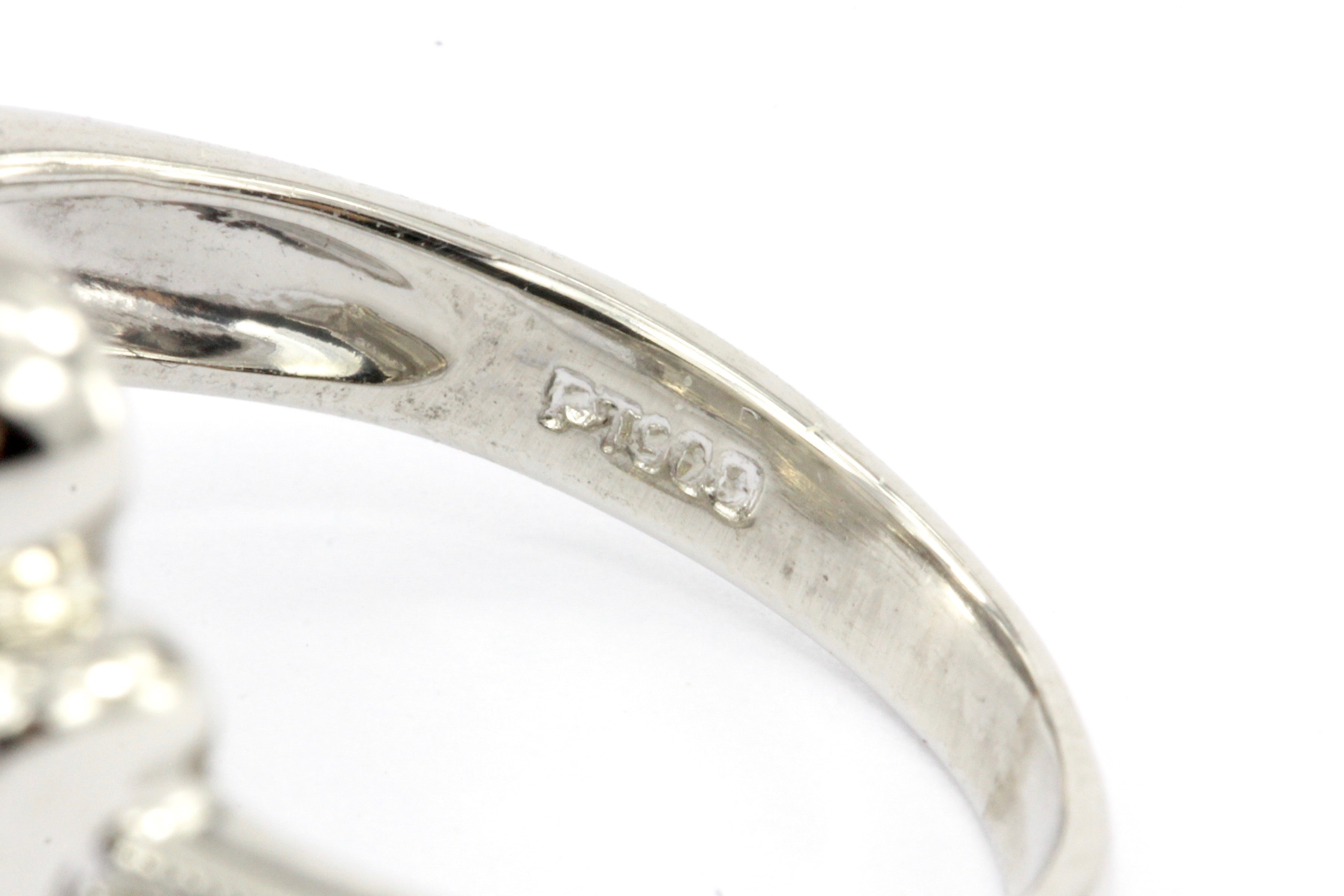 Art Deco Revival Platinum Diamond Onyx Ring - Queen May