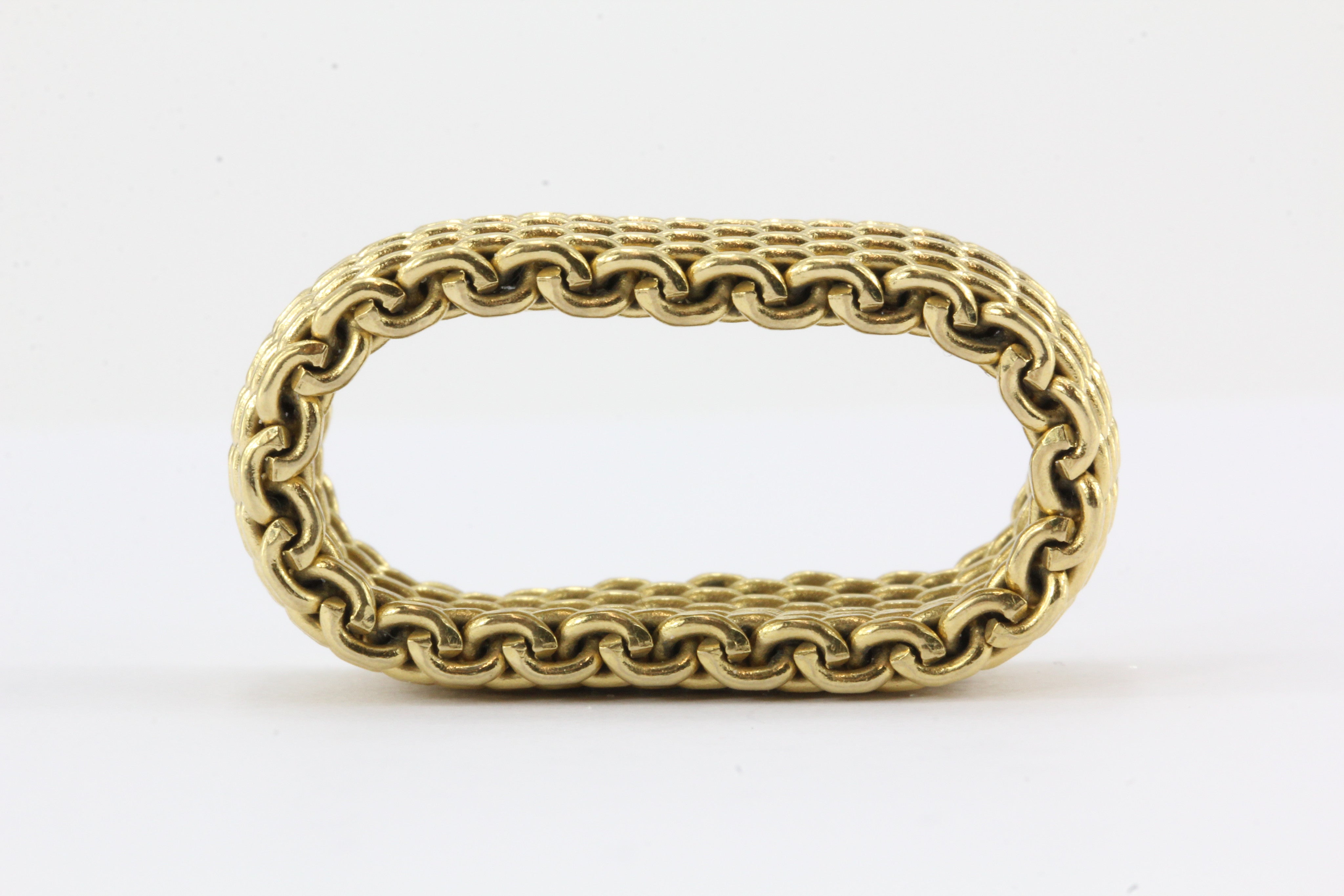 Tiffany & Co 18K Yellow Gold Somerset Band Ring Size 9.25 - Queen May
