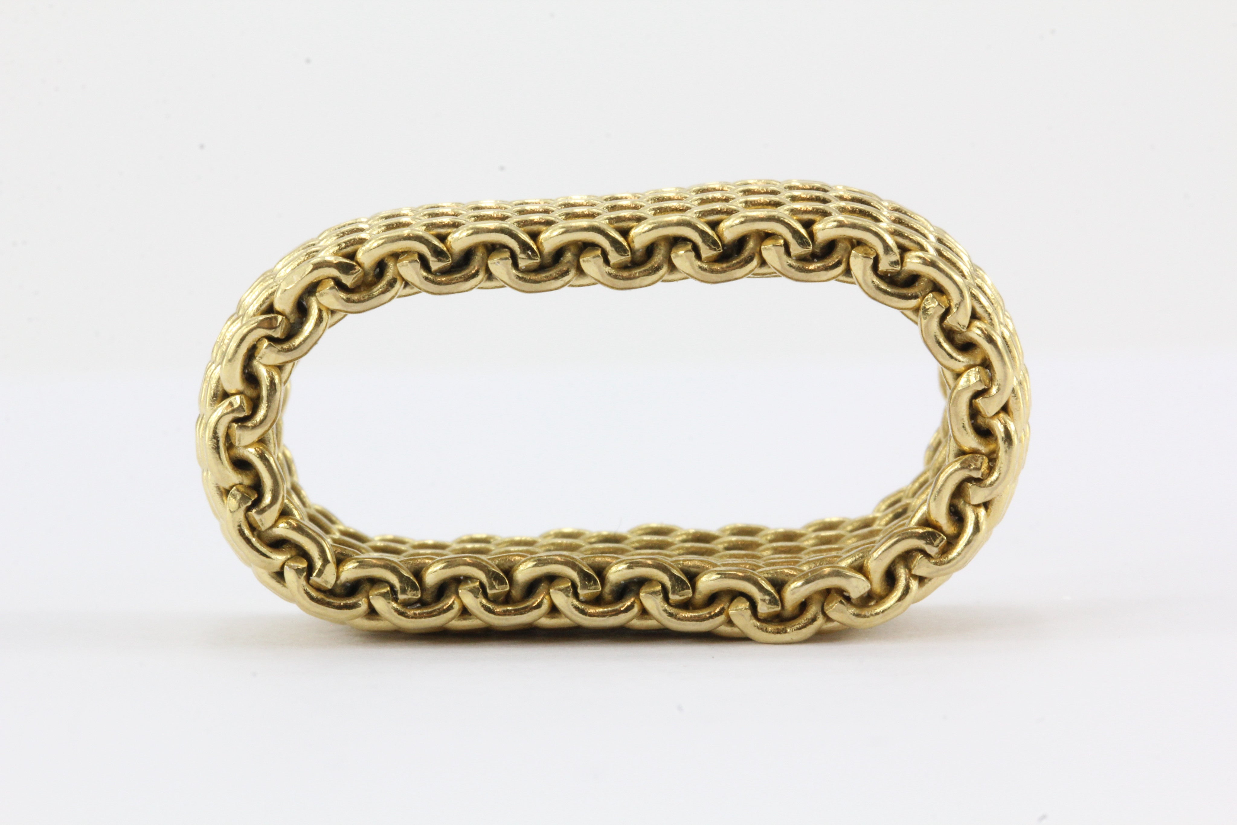 Tiffany & Co 18K Yellow Gold Somerset Band Ring Size 9.25 - Queen May