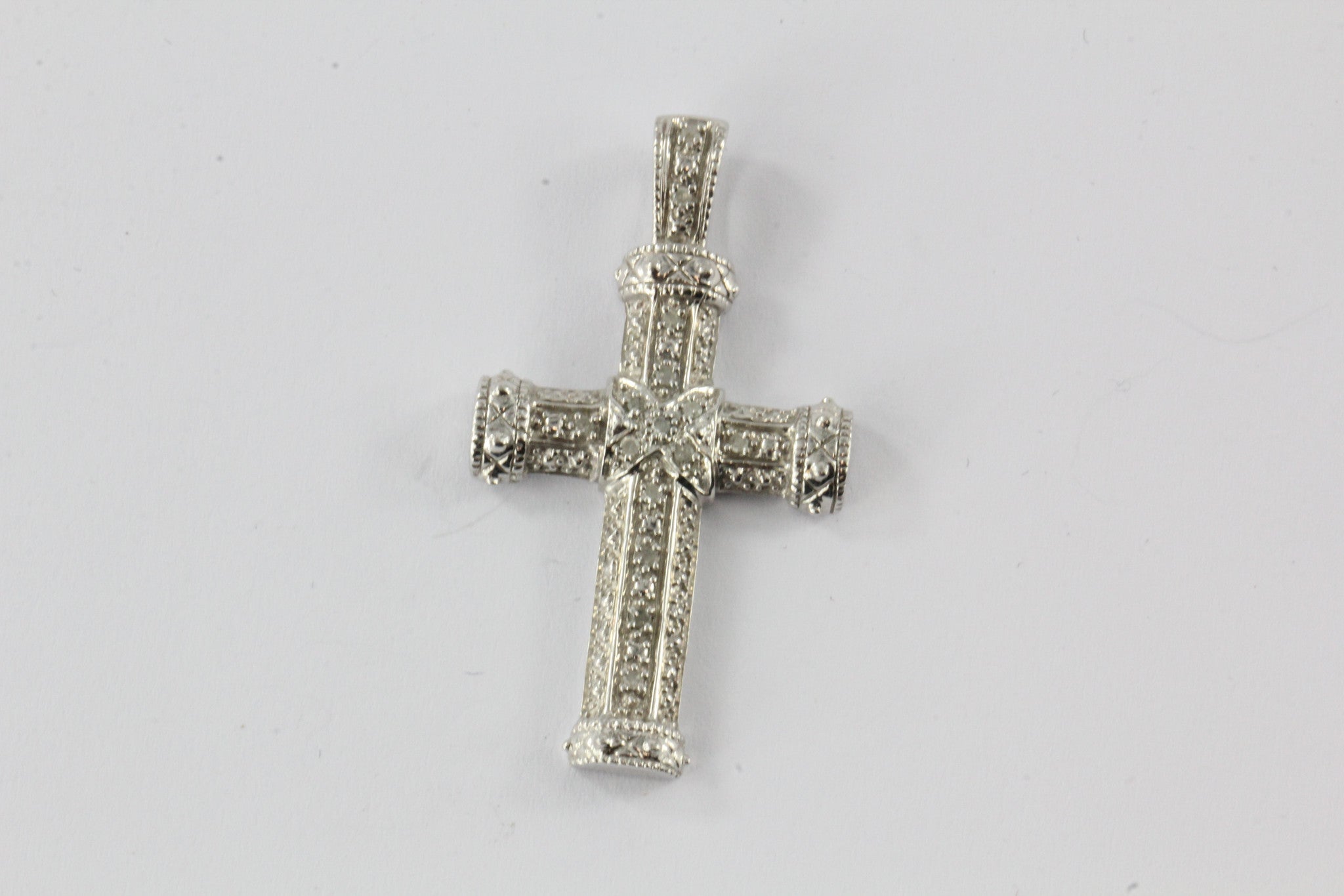 Sterling Silver & Diamond Cross - Queen May