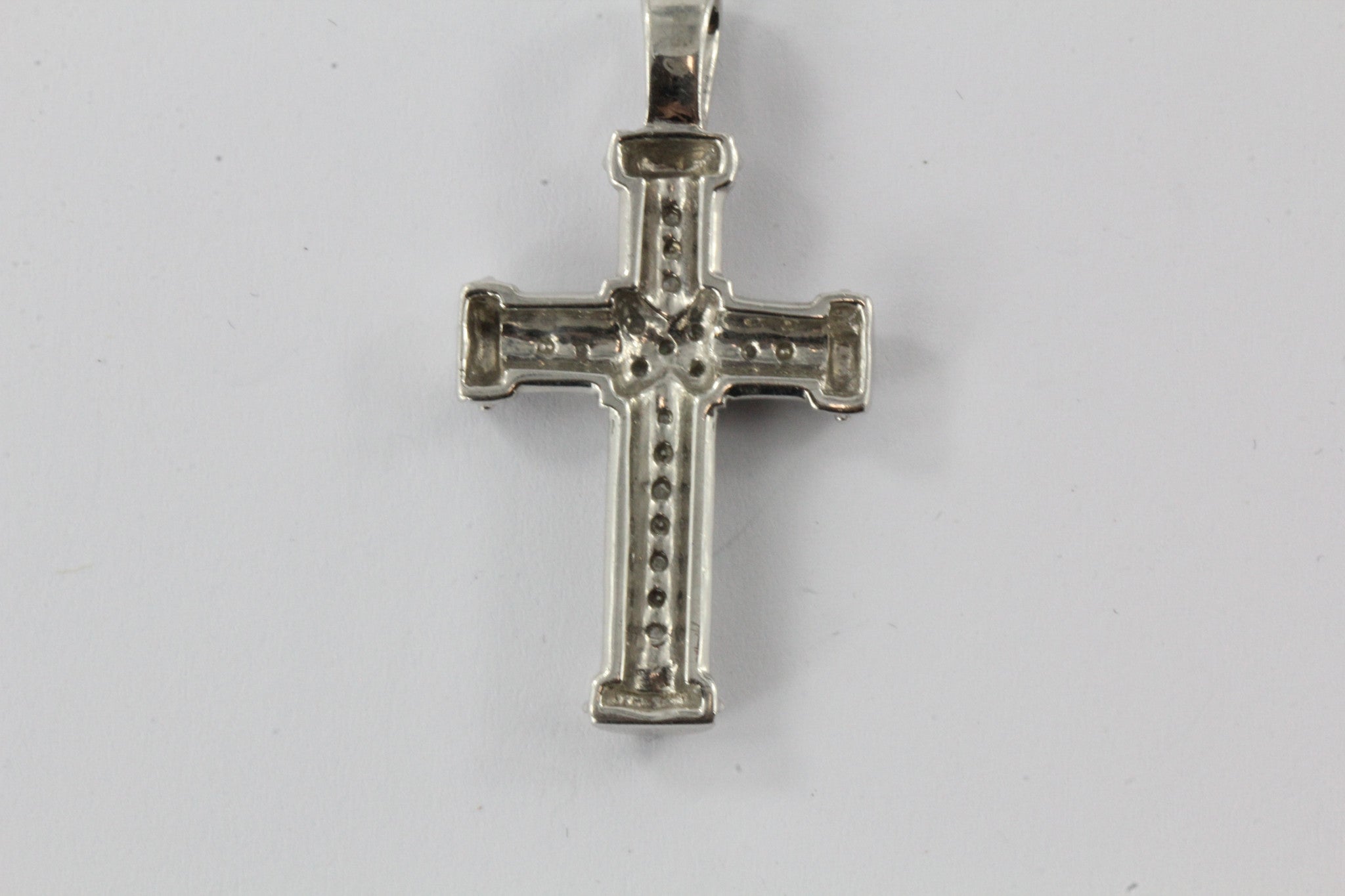 Sterling Silver & Diamond Cross - Queen May
