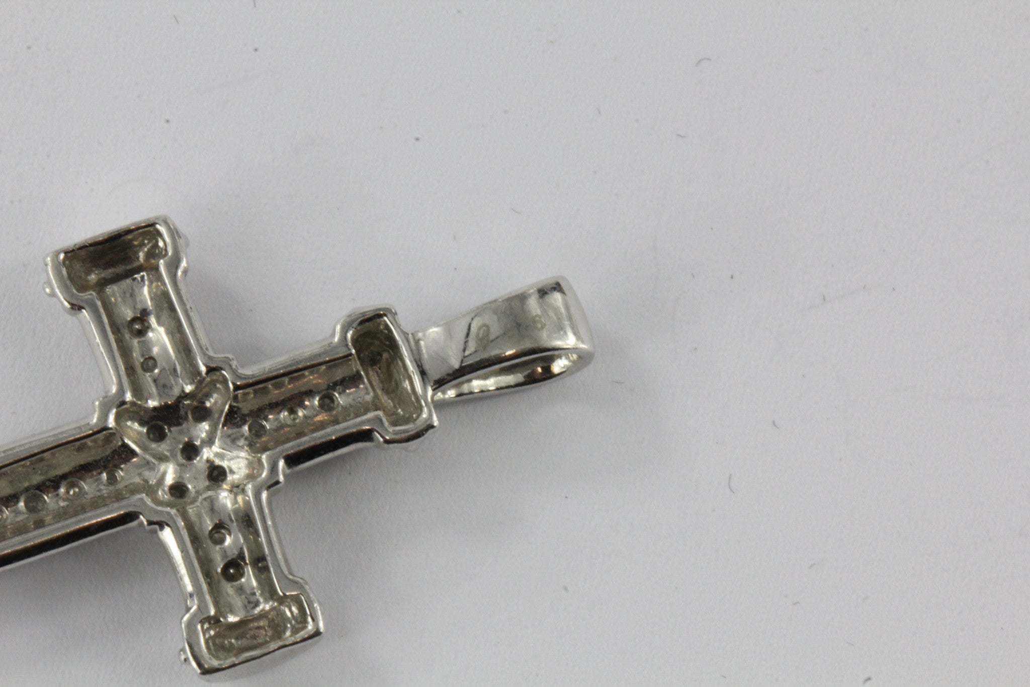 Sterling Silver & Diamond Cross - Queen May