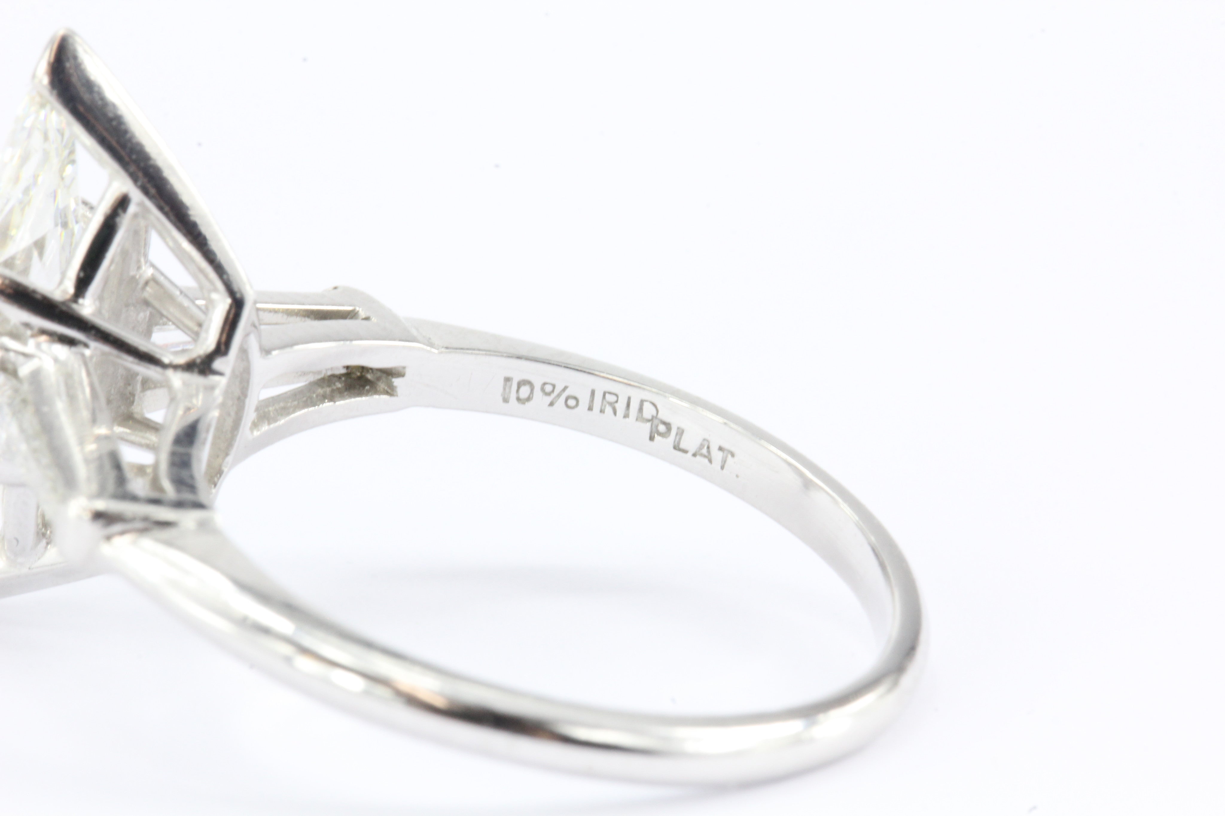 Platinum 1.5 Carat Marquise Engagement Ring 1.7 CTW - Queen May