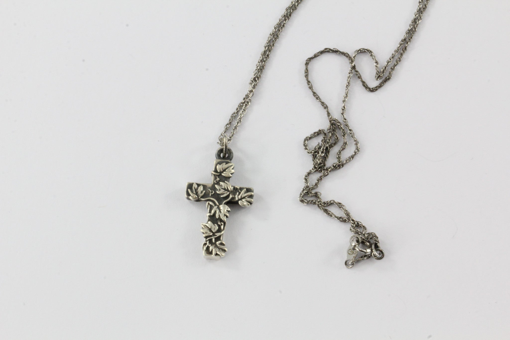 Antique Art Nouveau Silver Cross & Chain #1 - Queen May