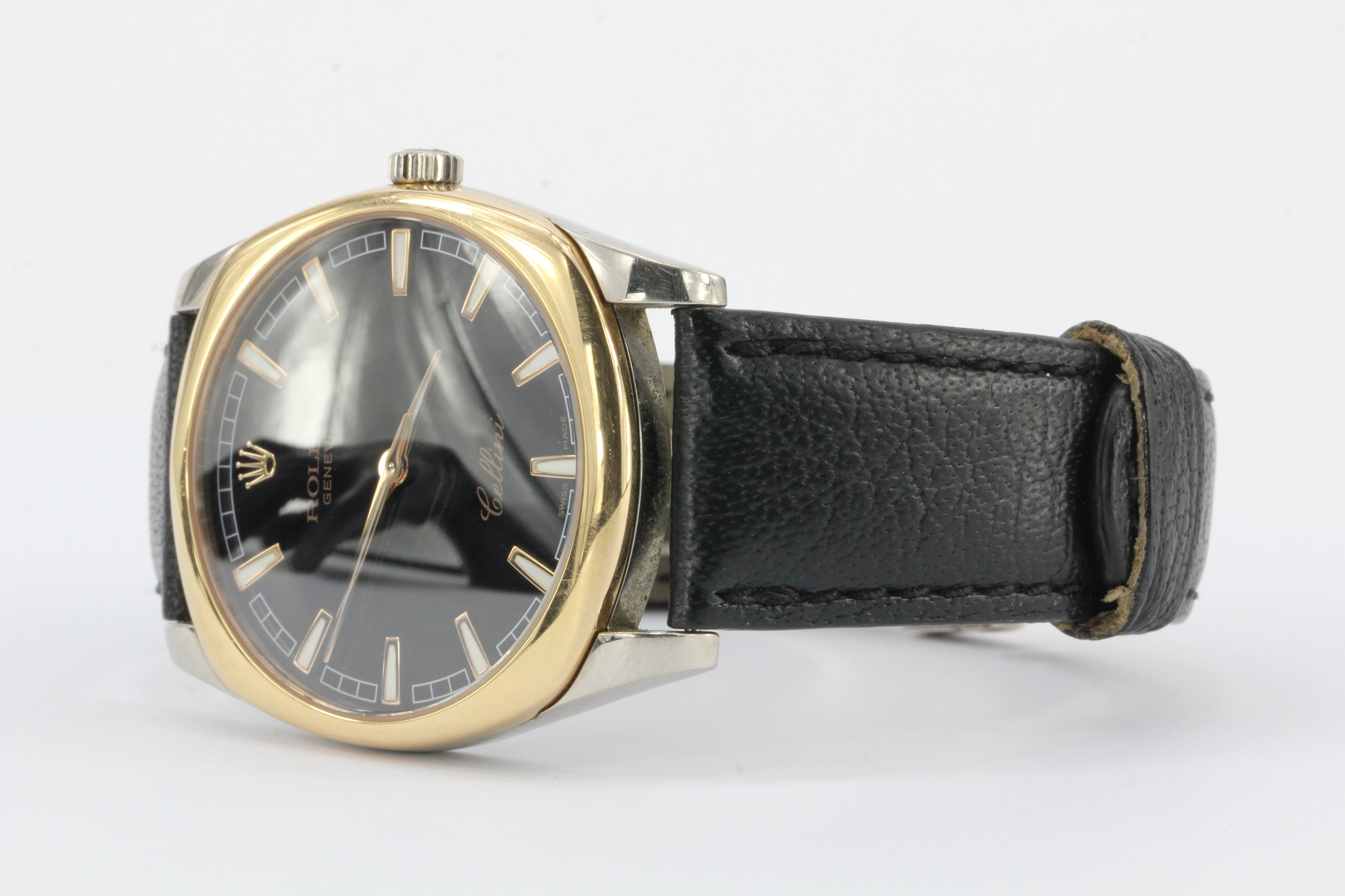 Rolex Cellini Danaos Pink & White 18K Gold Mens Watch 4243/9BIC - Queen May