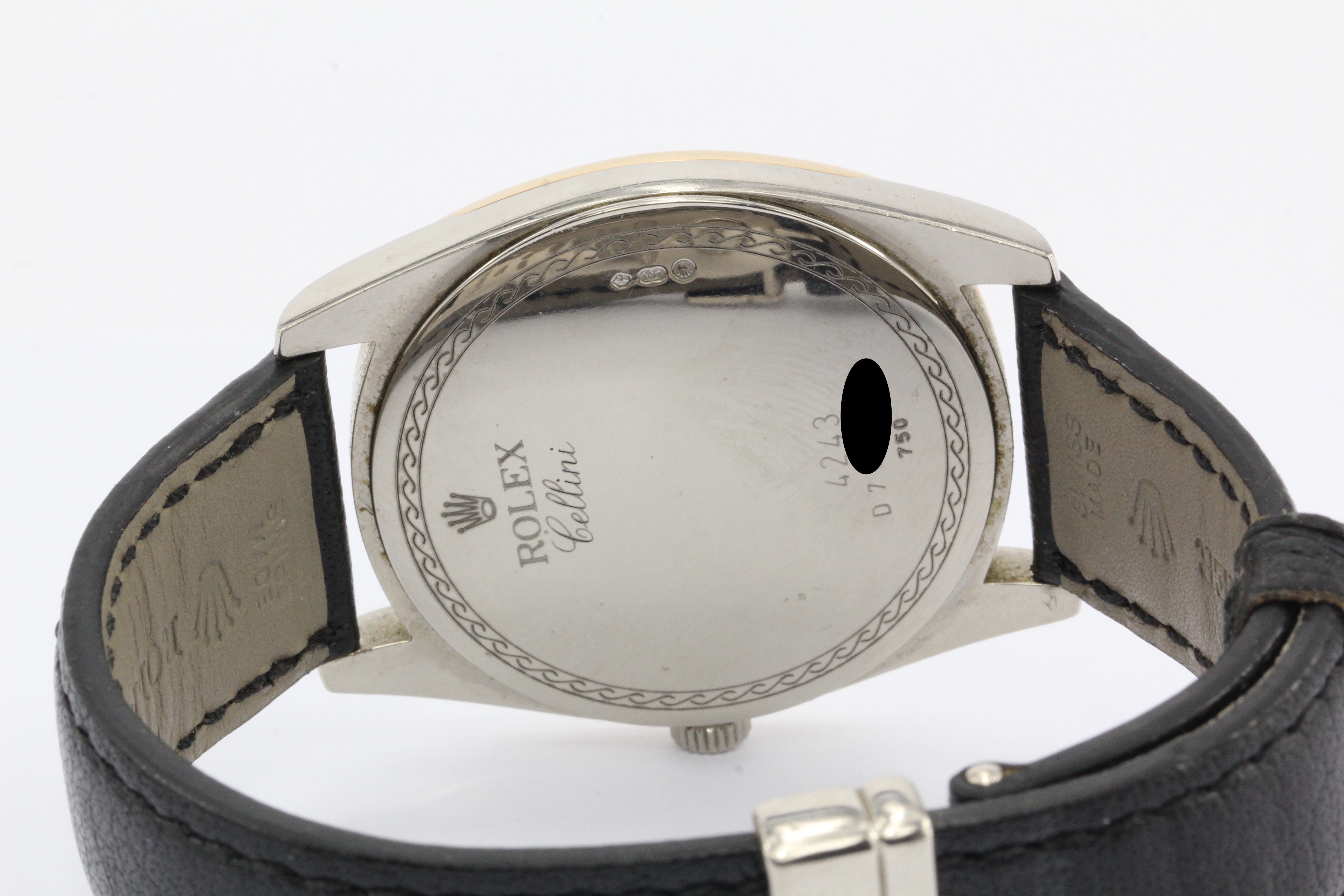 Rolex Cellini Danaos Pink & White 18K Gold Mens Watch 4243/9BIC - Queen May