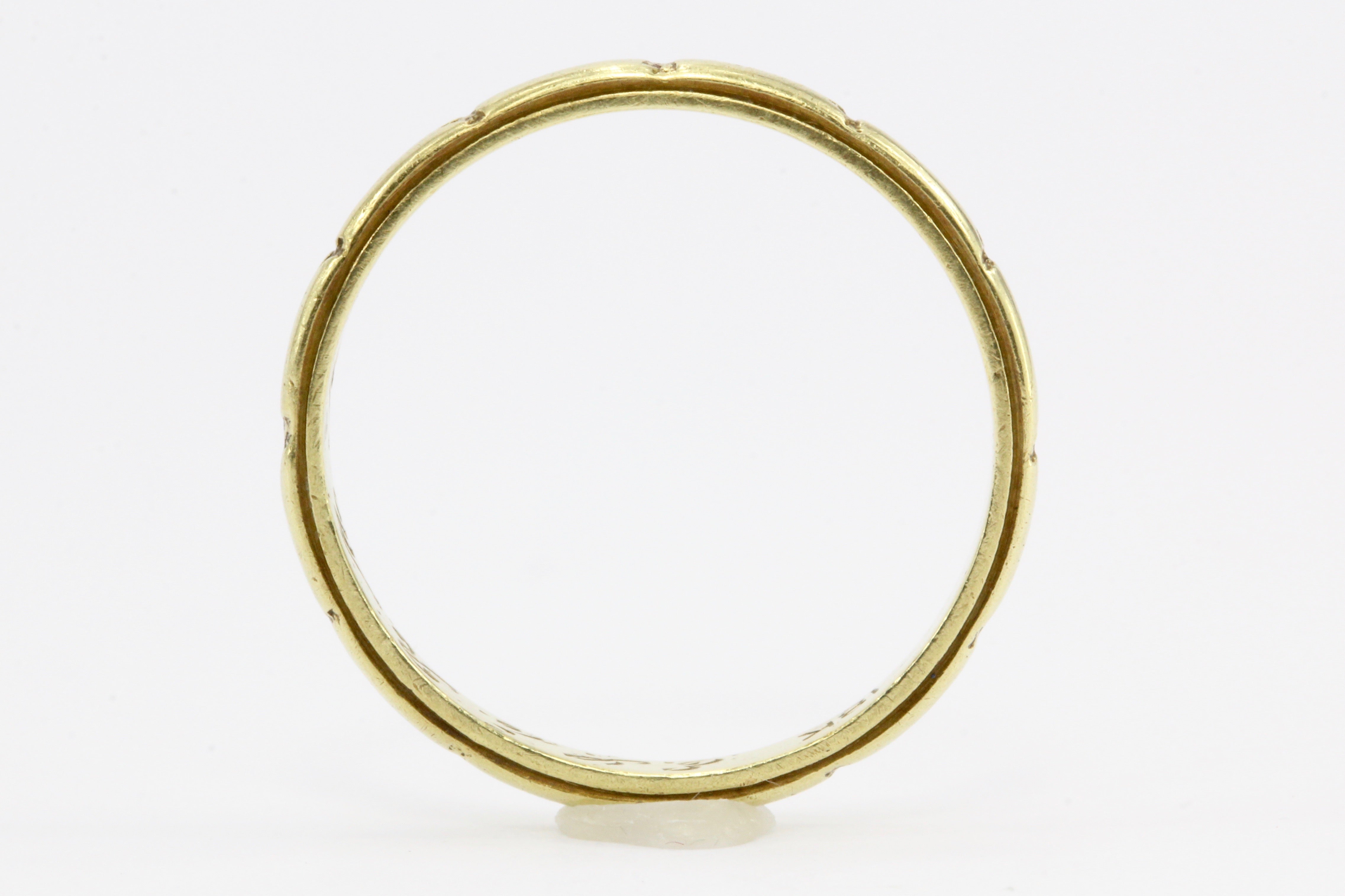 18K Yellow Gold Wedding Band C.1924 - Queen May