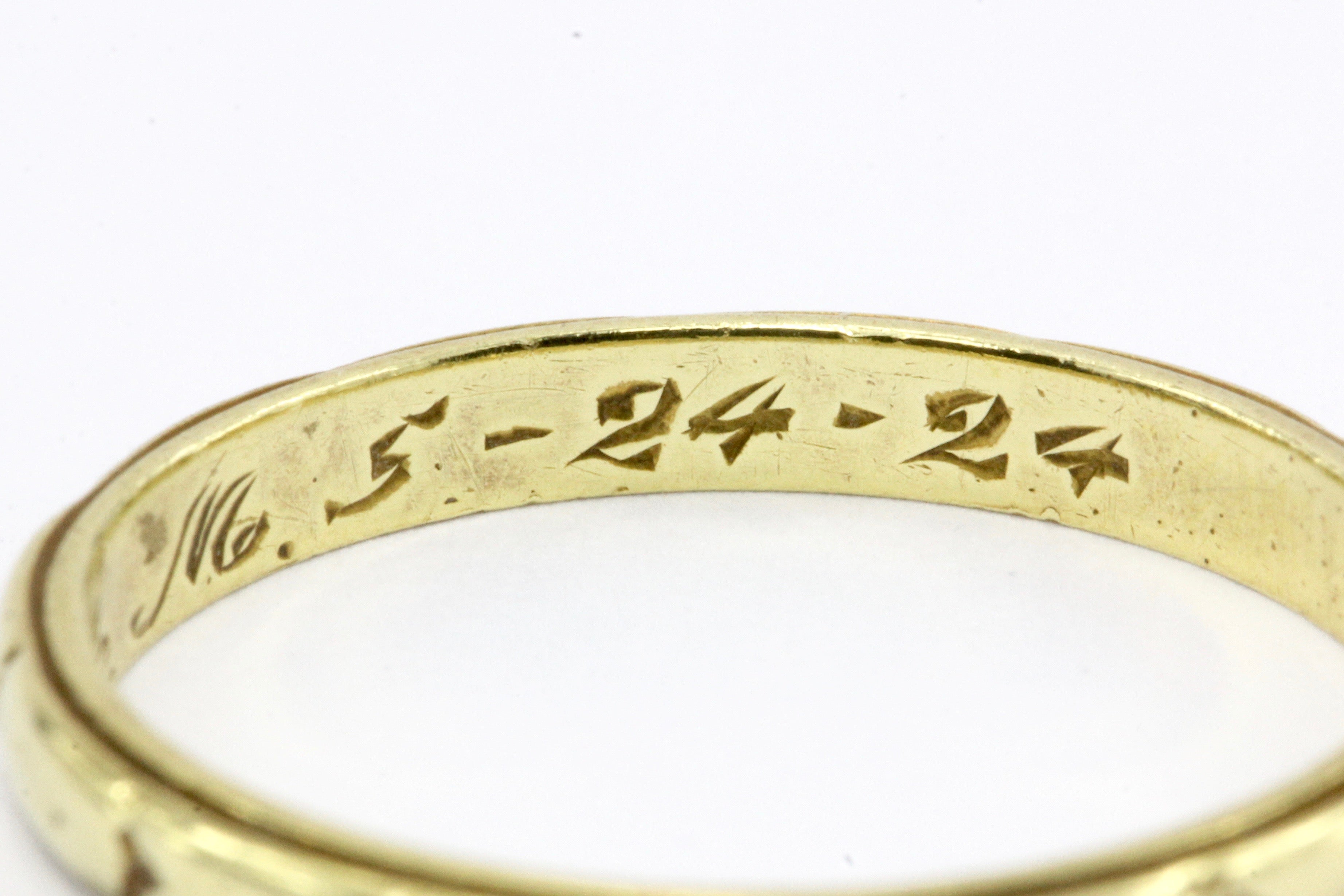 18K Yellow Gold Wedding Band C.1924 - Queen May