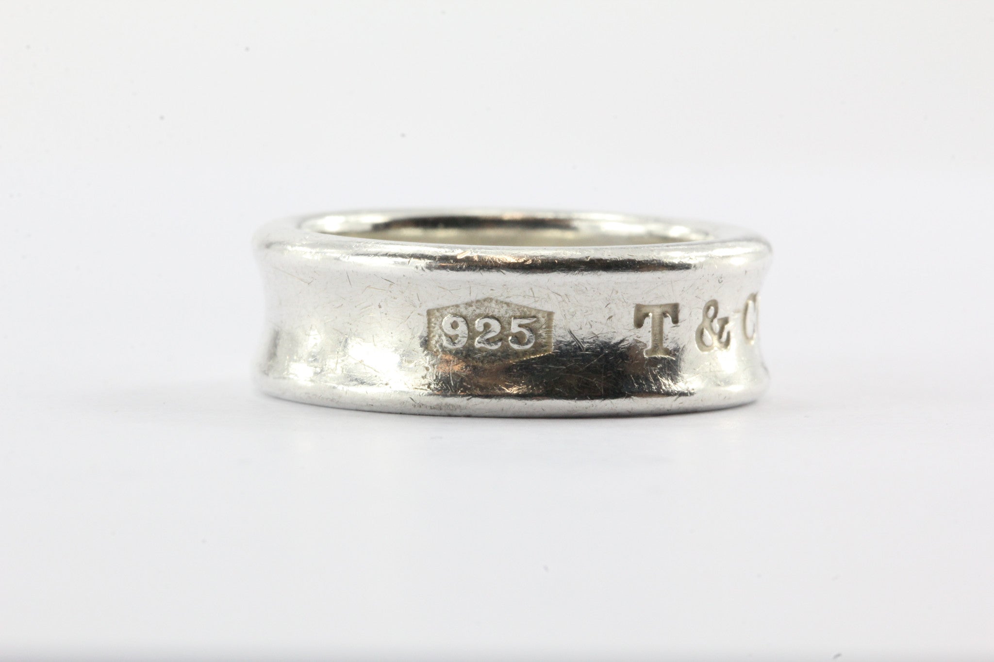 Tiffany & Co Sterling Silver 1837 Size 7.25 Ring Band - Queen May