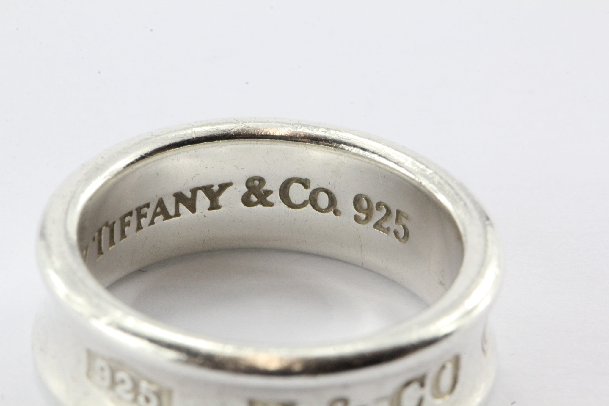 Tiffany & Co Sterling Silver 1837 Size 7.25 Ring Band - Queen May