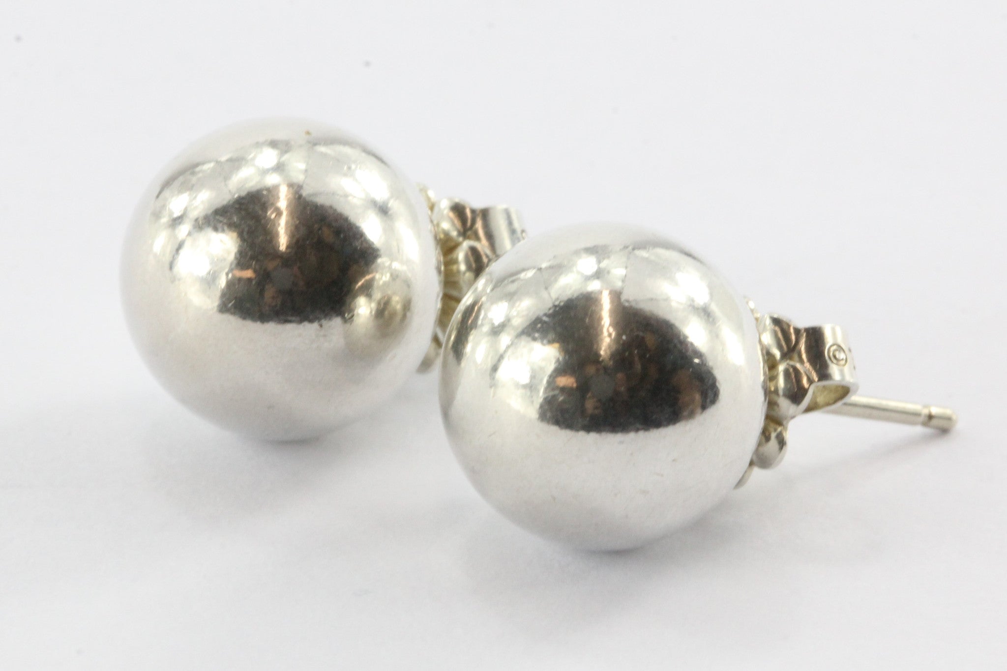 Tiffany & Co Sterling Silver Ball Earring Studs - Queen May