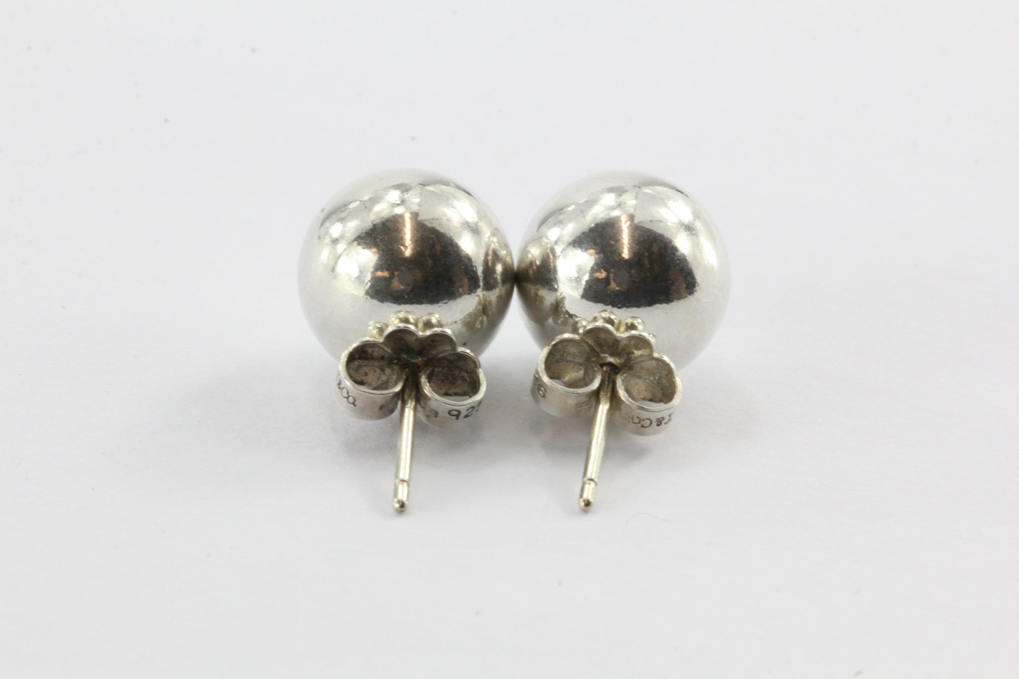 Tiffany & Co Sterling Silver Ball Earring Studs - Queen May