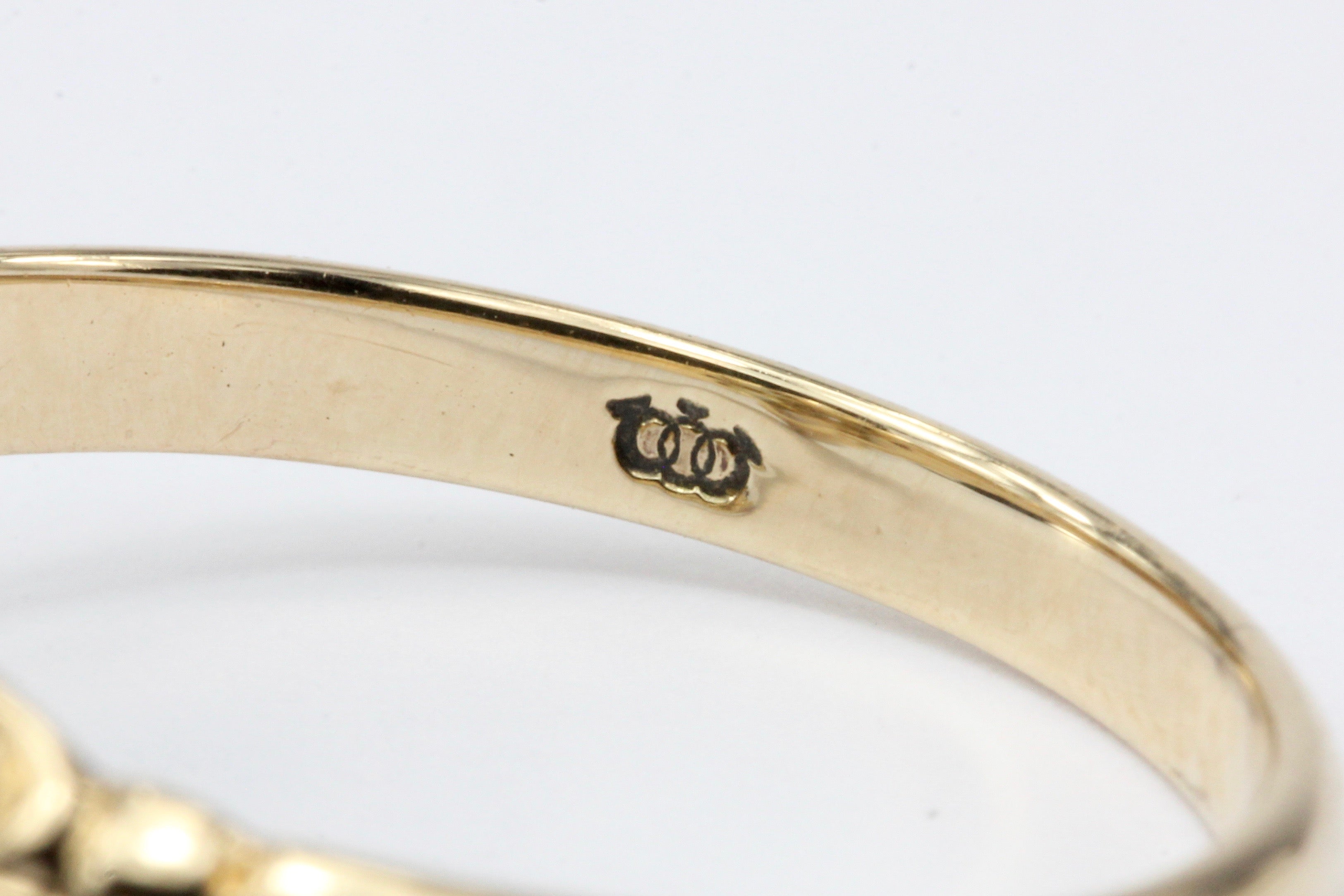 Victorian 10K Gold Opal & Diamond Ring c.1890's by  M.B. Bryant & Co - Queen May