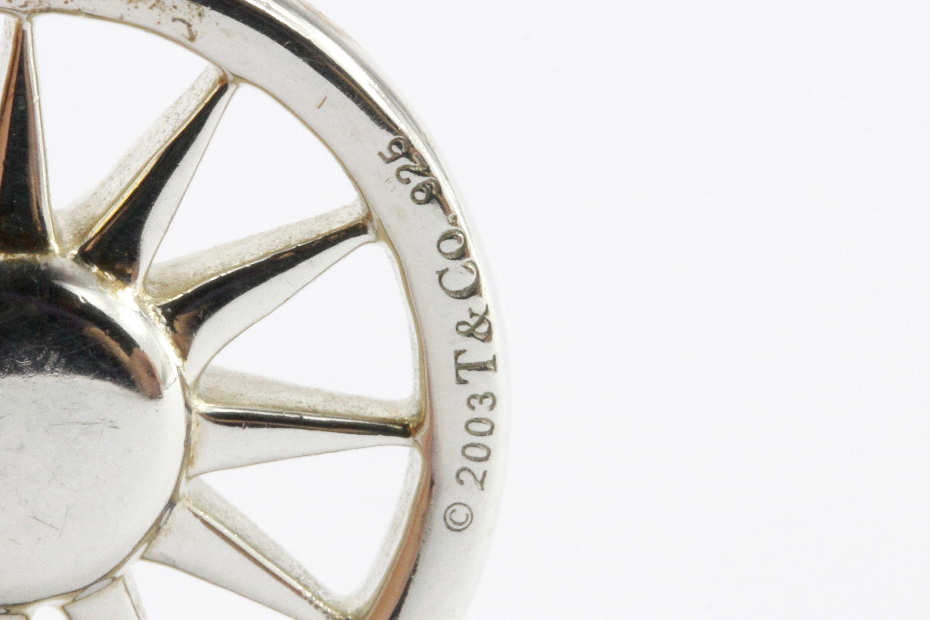 Tiffany & Co Sterling Silver Sun Necklace c.2003 - Queen May