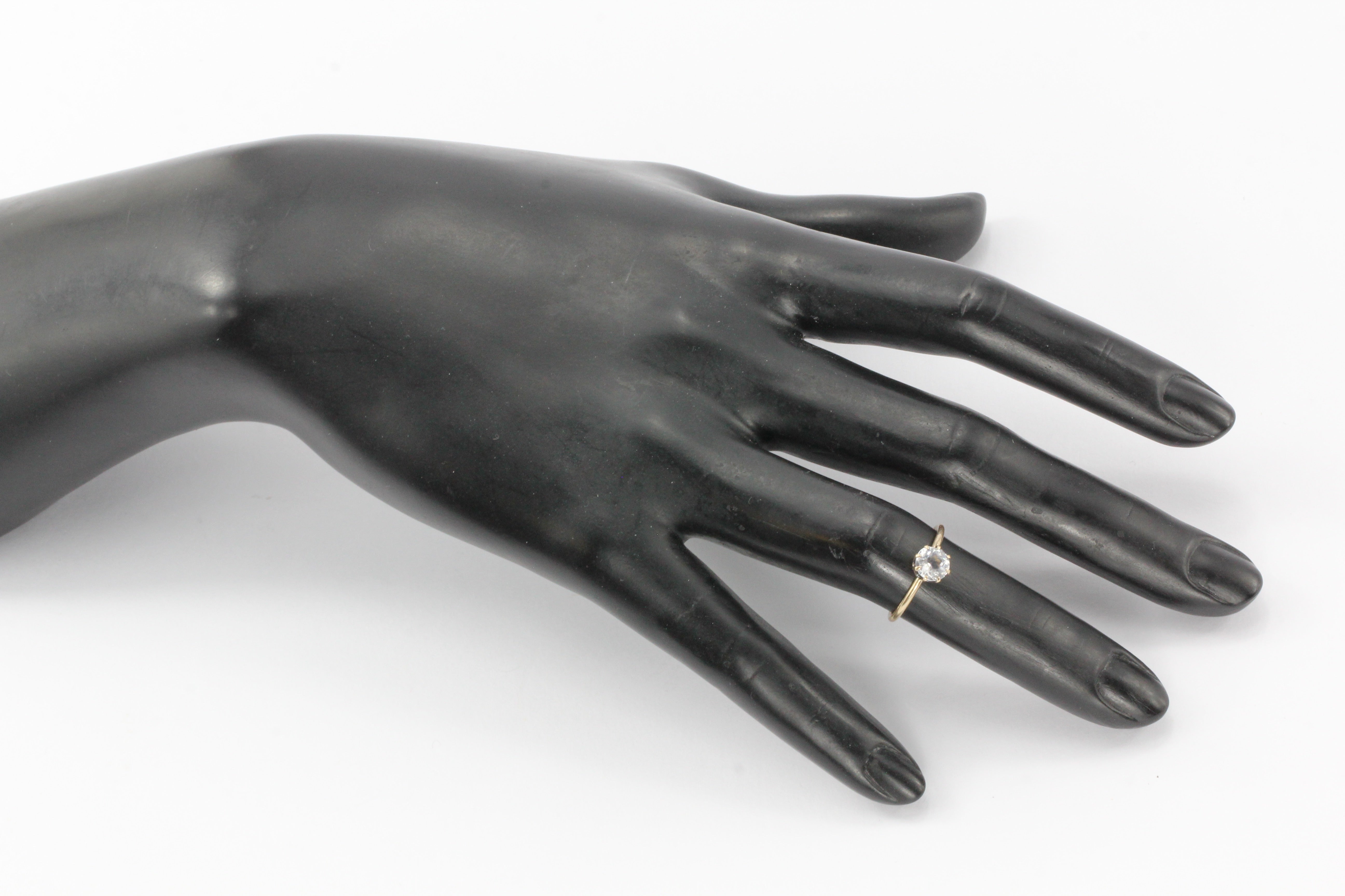 Victorian Gold Paste Engagement Ring c.1890's - Queen May