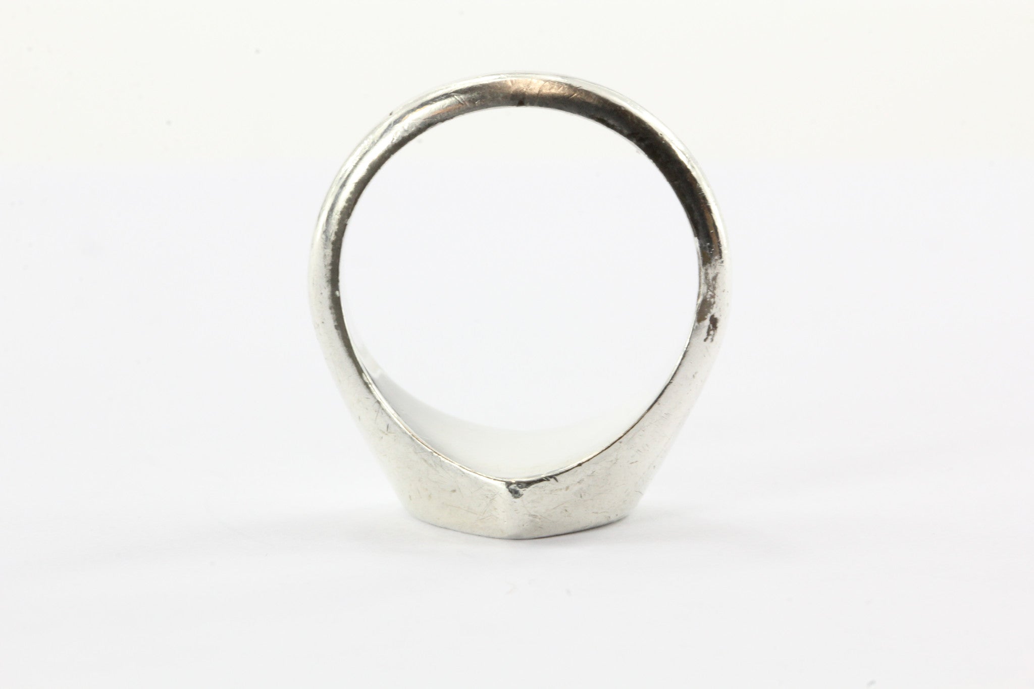 Tiffany & Co Sterling Silver Return to Tiffany Signet Heart Ring Size 5.75 - Queen May