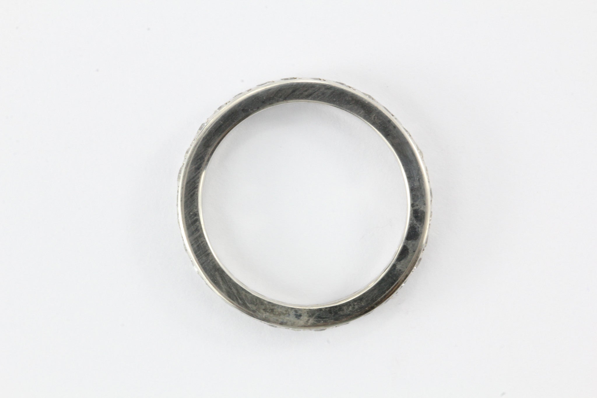 Antique Art Deco Platinum .75 CTW Diamond Eternity Band Ring Size 5.75 - Queen May