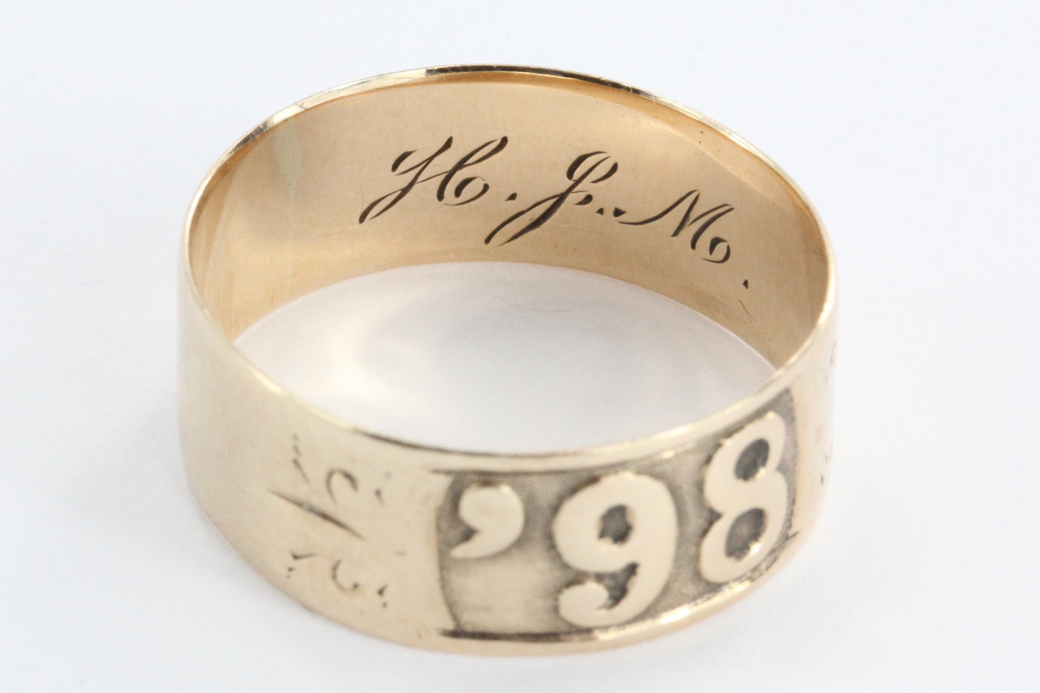 Victorian 14K Rose Gold '98 Date Ring - Queen May