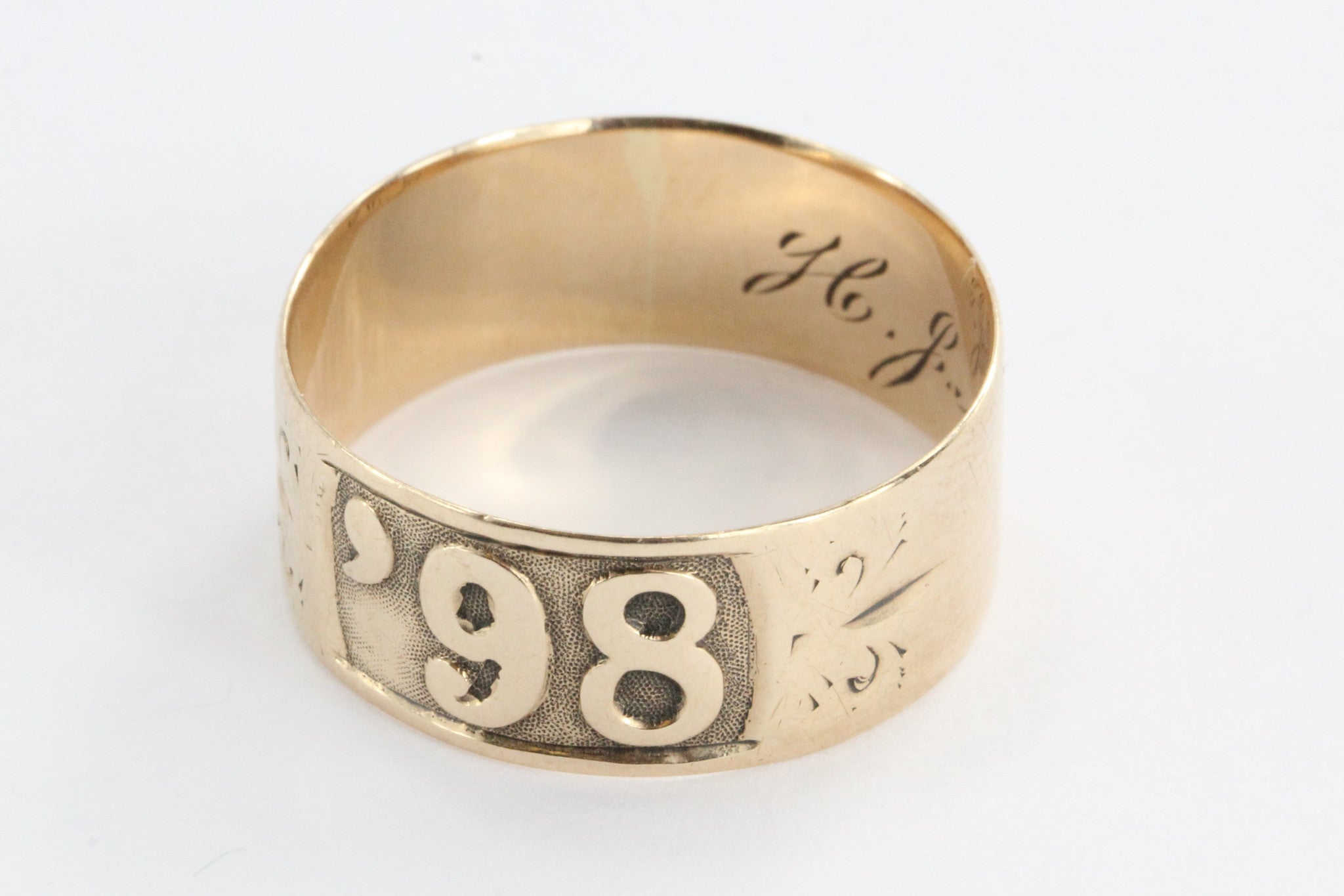 Victorian 14K Rose Gold '98 Date Ring - Queen May