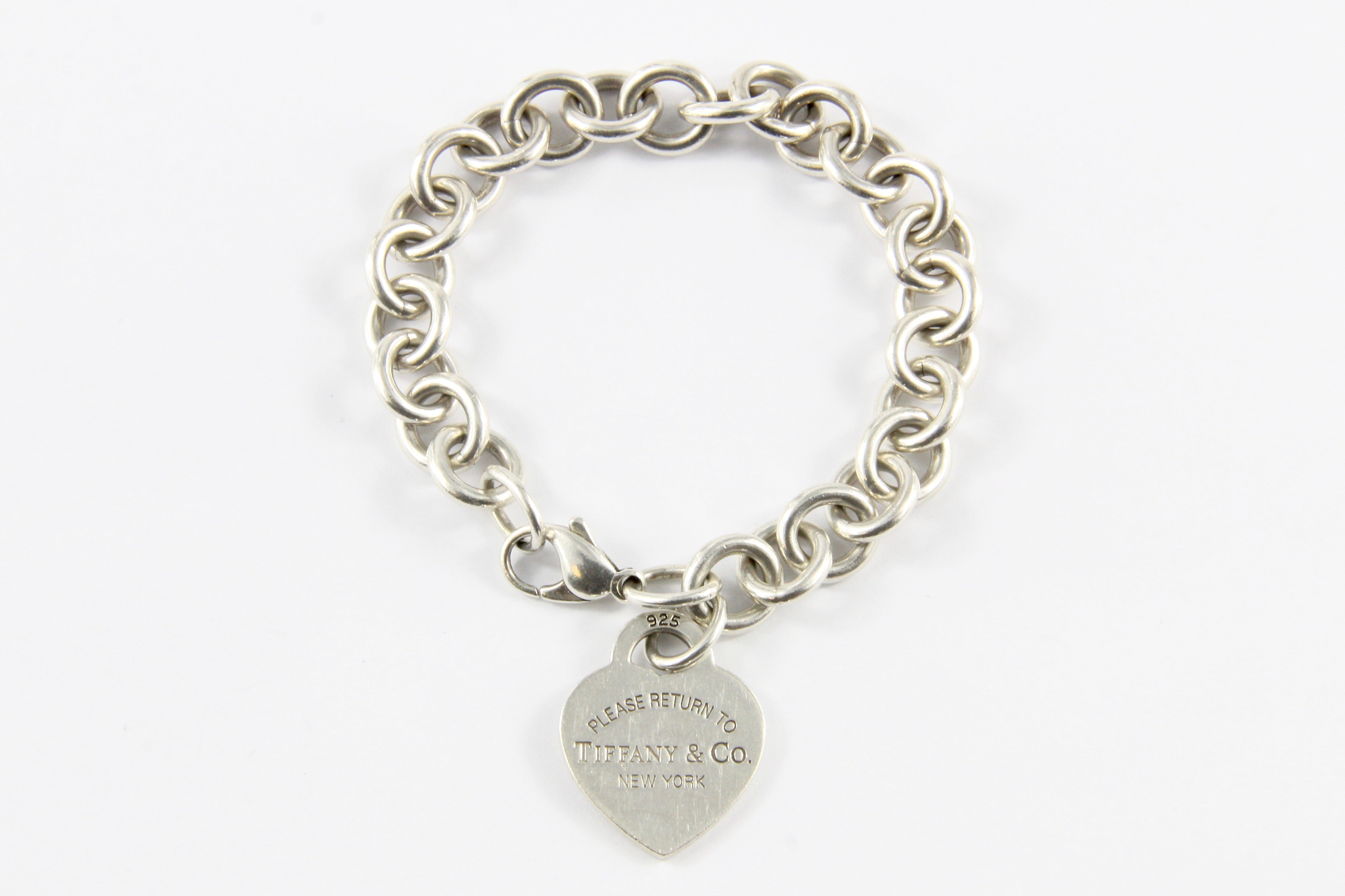Tiffany & Co Sterling Silver Return to Tiffany Heart Tag Bracelet - Queen May