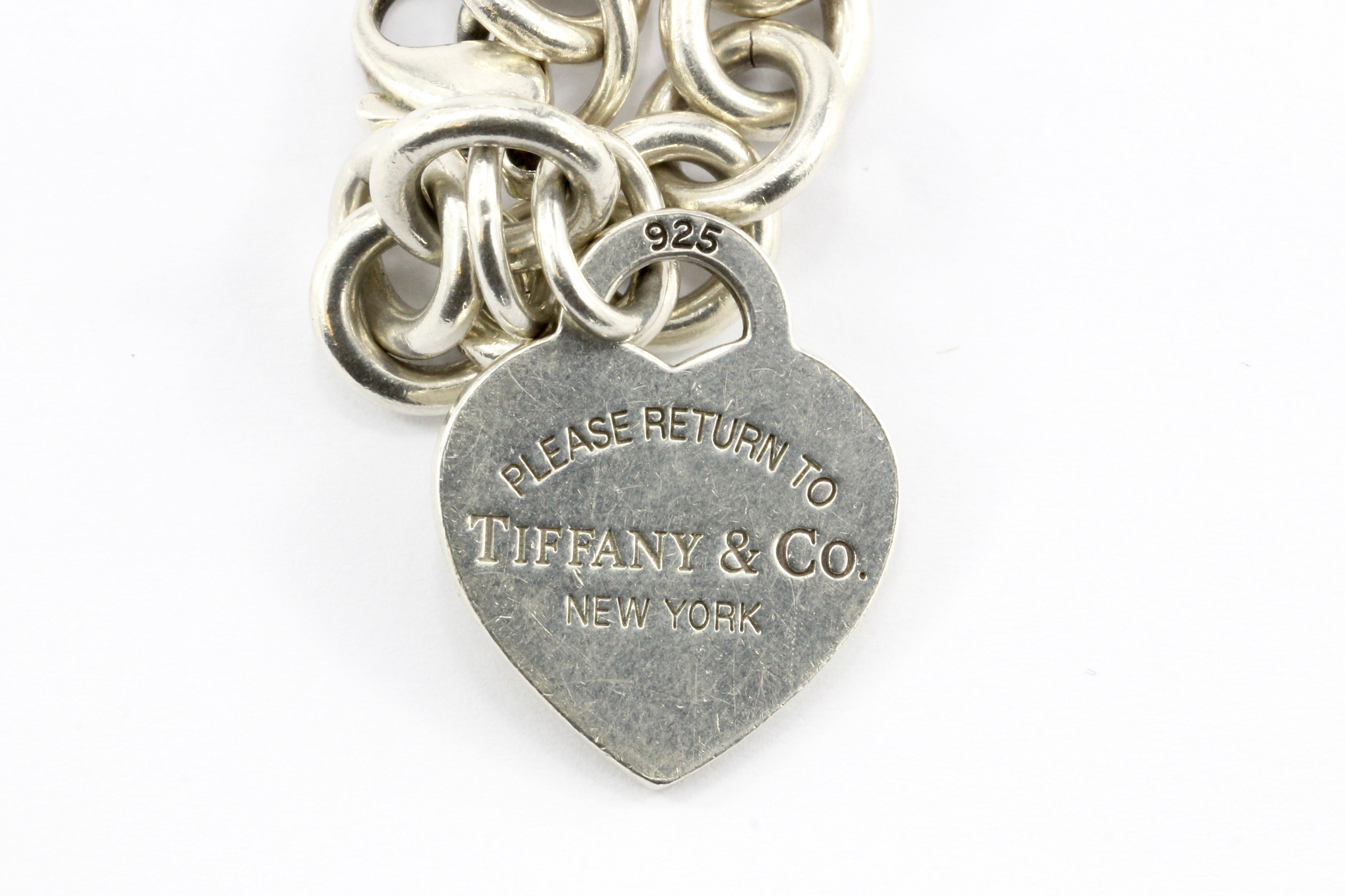 Tiffany & Co Sterling Silver Return to Tiffany Heart Tag Bracelet - Queen May