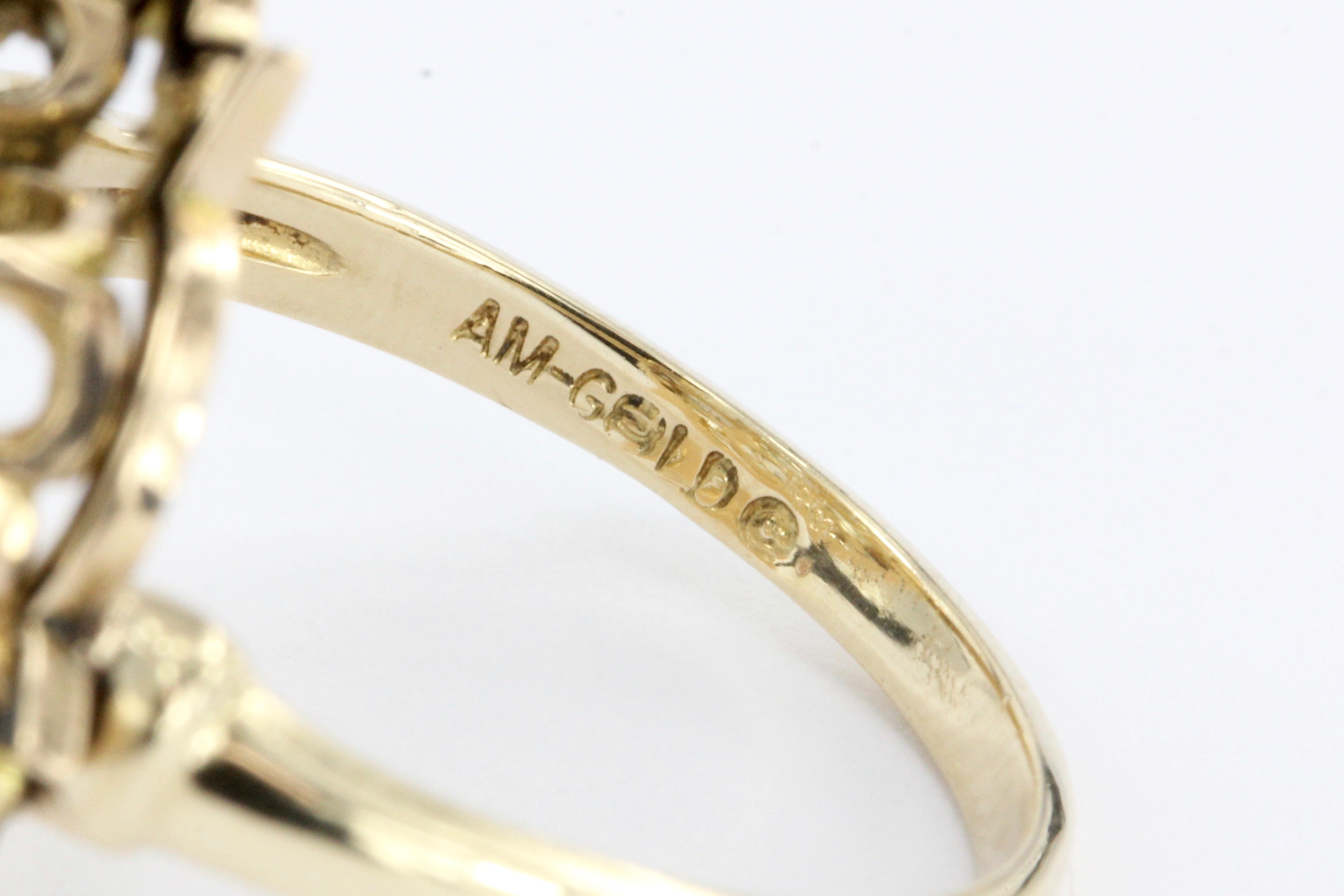 Victorian 14K Gold Black Enamel Old European & Old Mine Diamond Starburst Ring - Queen May