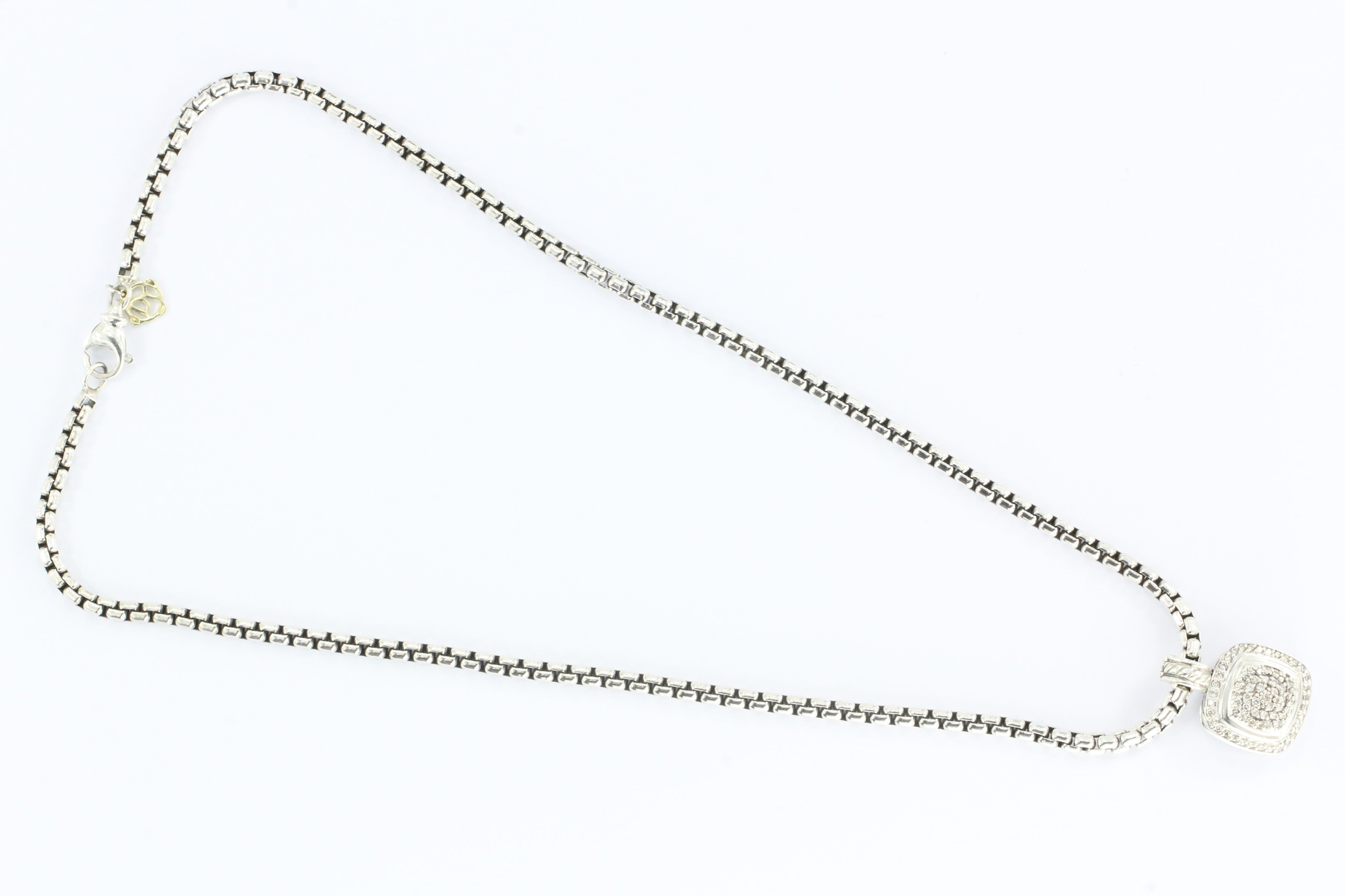 David Yurman Albion Sterling Silver Diamond Pendant & Necklace - Queen May