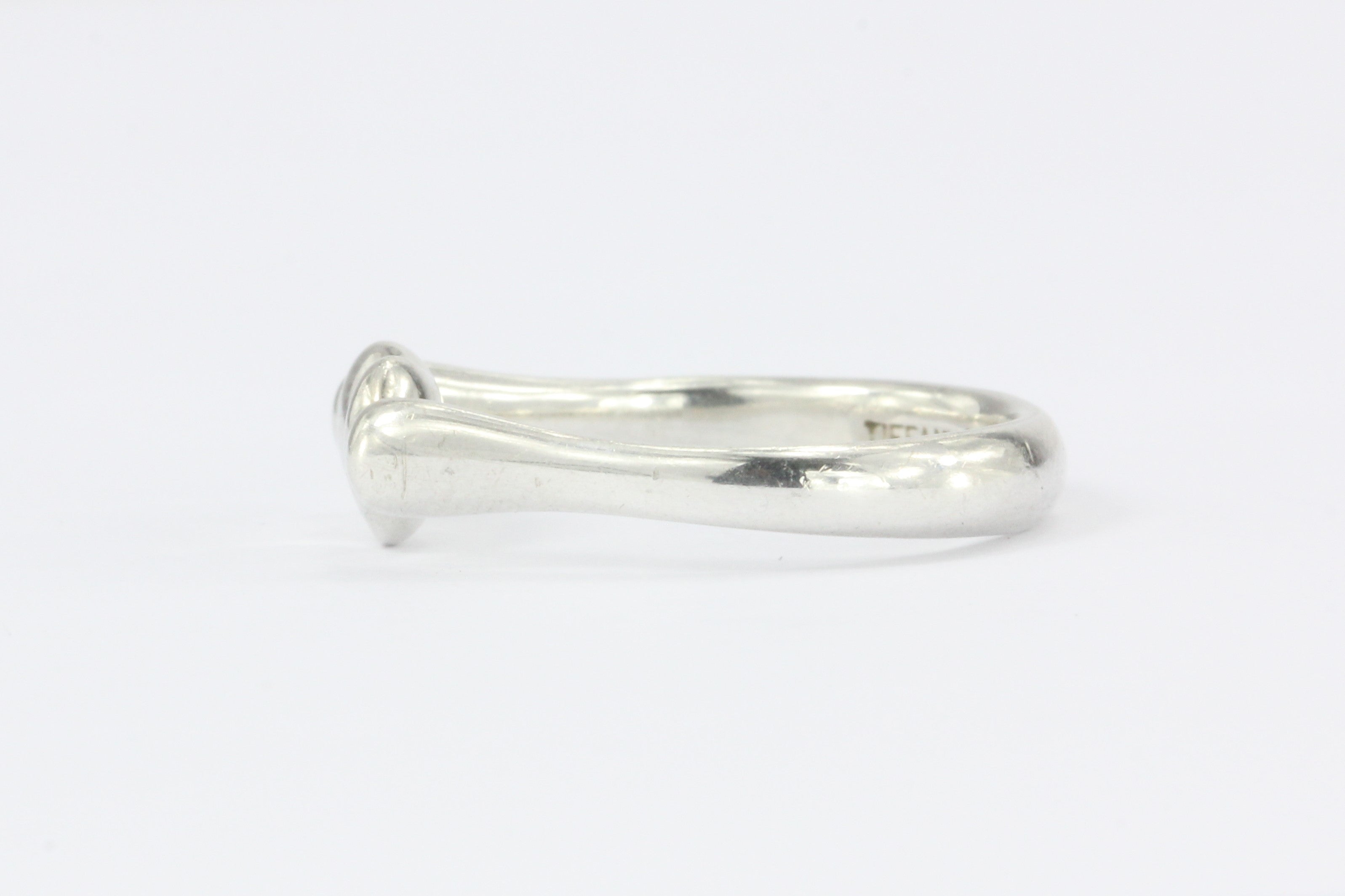 Tiffany & Co Sterling Silver Elsa Peretti Bean Ring Size 6.25 - Queen May
