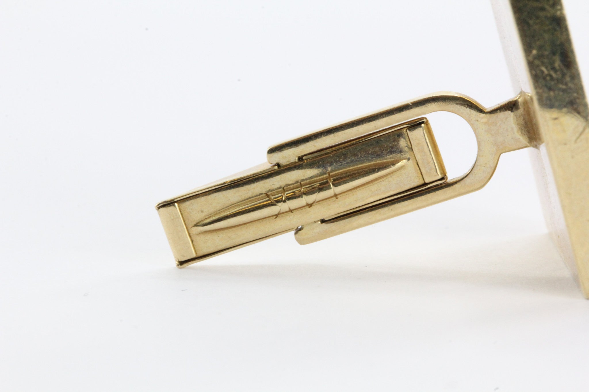 Vintage 14K Gold & Diamond Empire Art Deco Cufflinks - Queen May