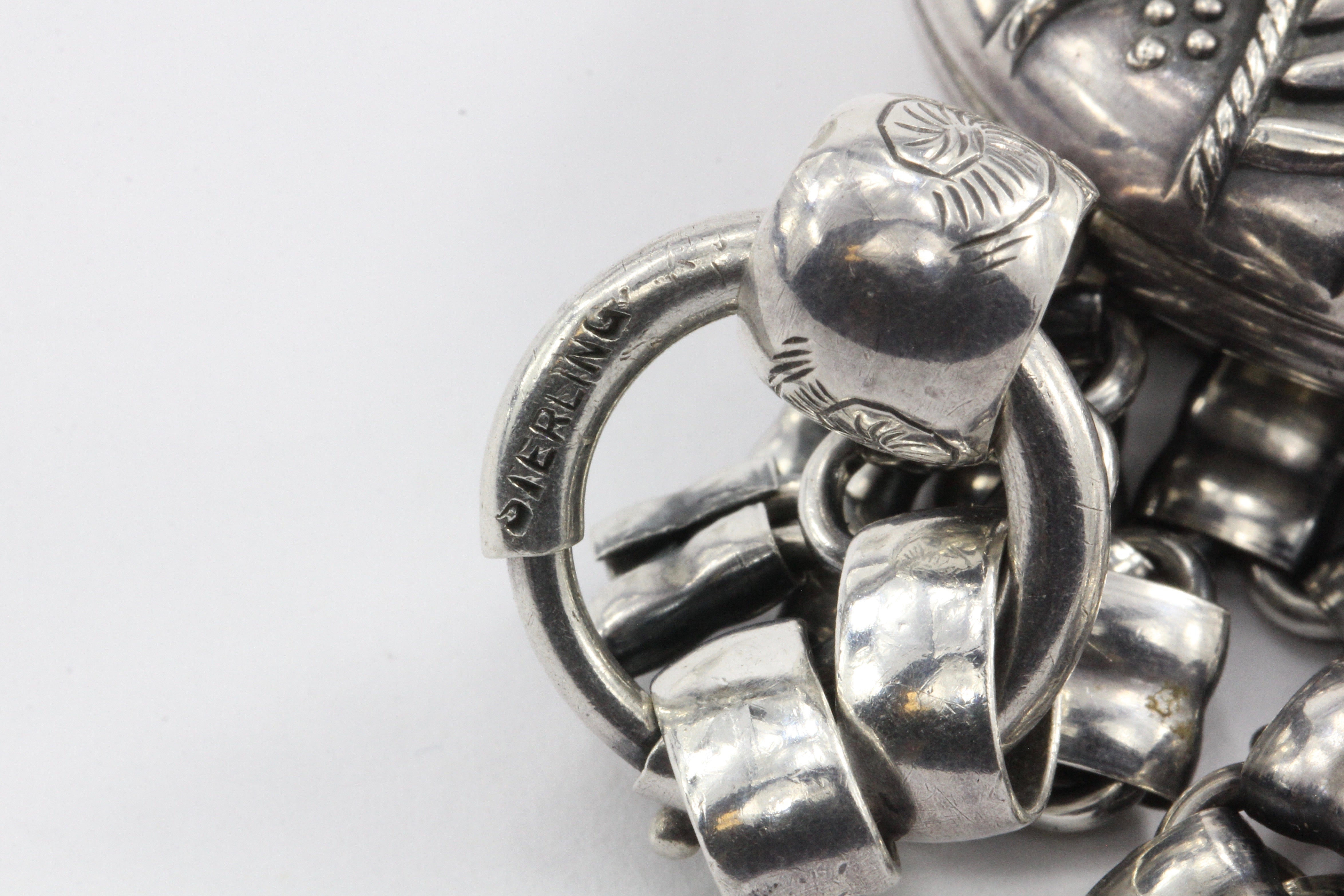 Victorian Sterling Silver Aesthetic Locket Pendant & Book Chain Necklace - Queen May