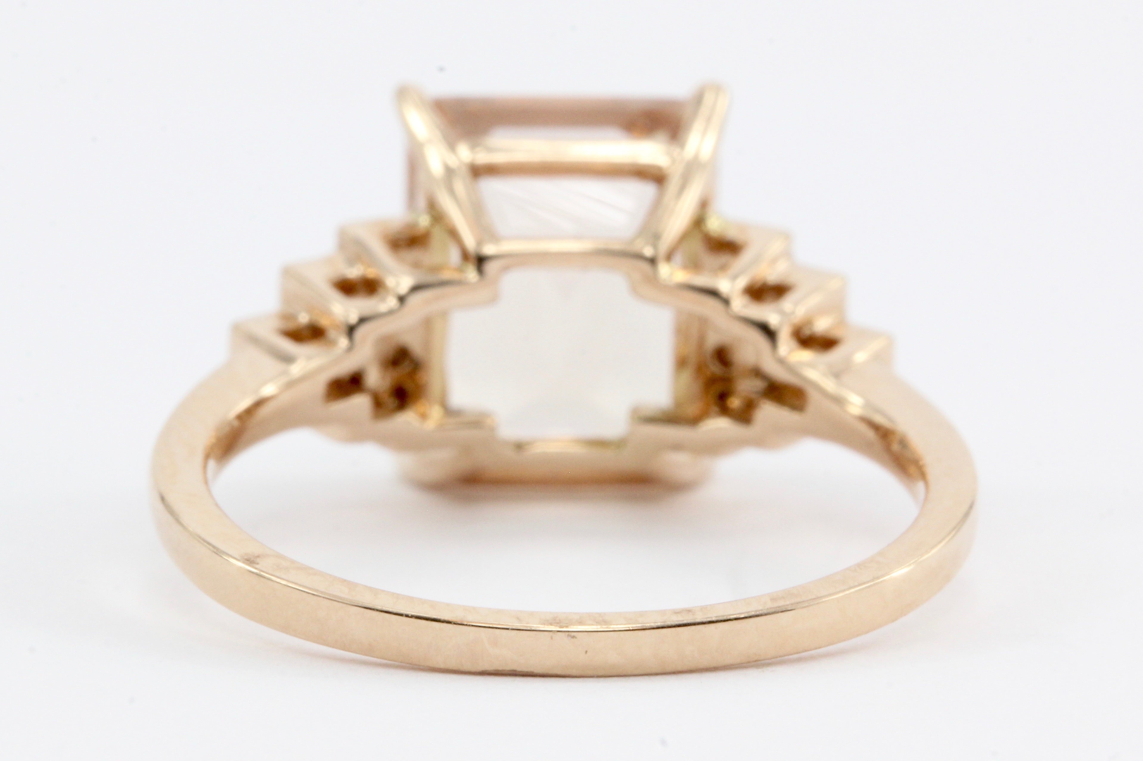 Effy 14K Rose Gold Morganite & Blush Diamond Ring - Queen May