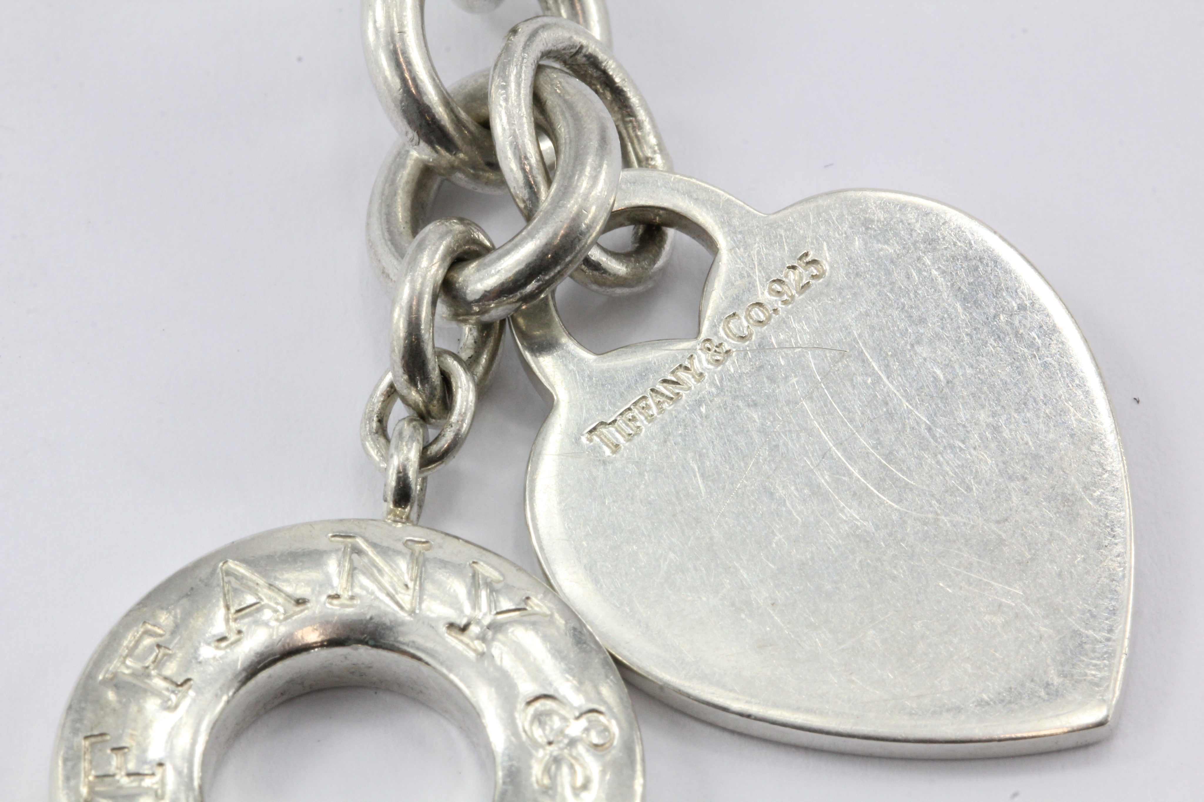 Tiffany & Co Sterling Silver Toggle Heart Tag Necklace 18.5" - Queen May