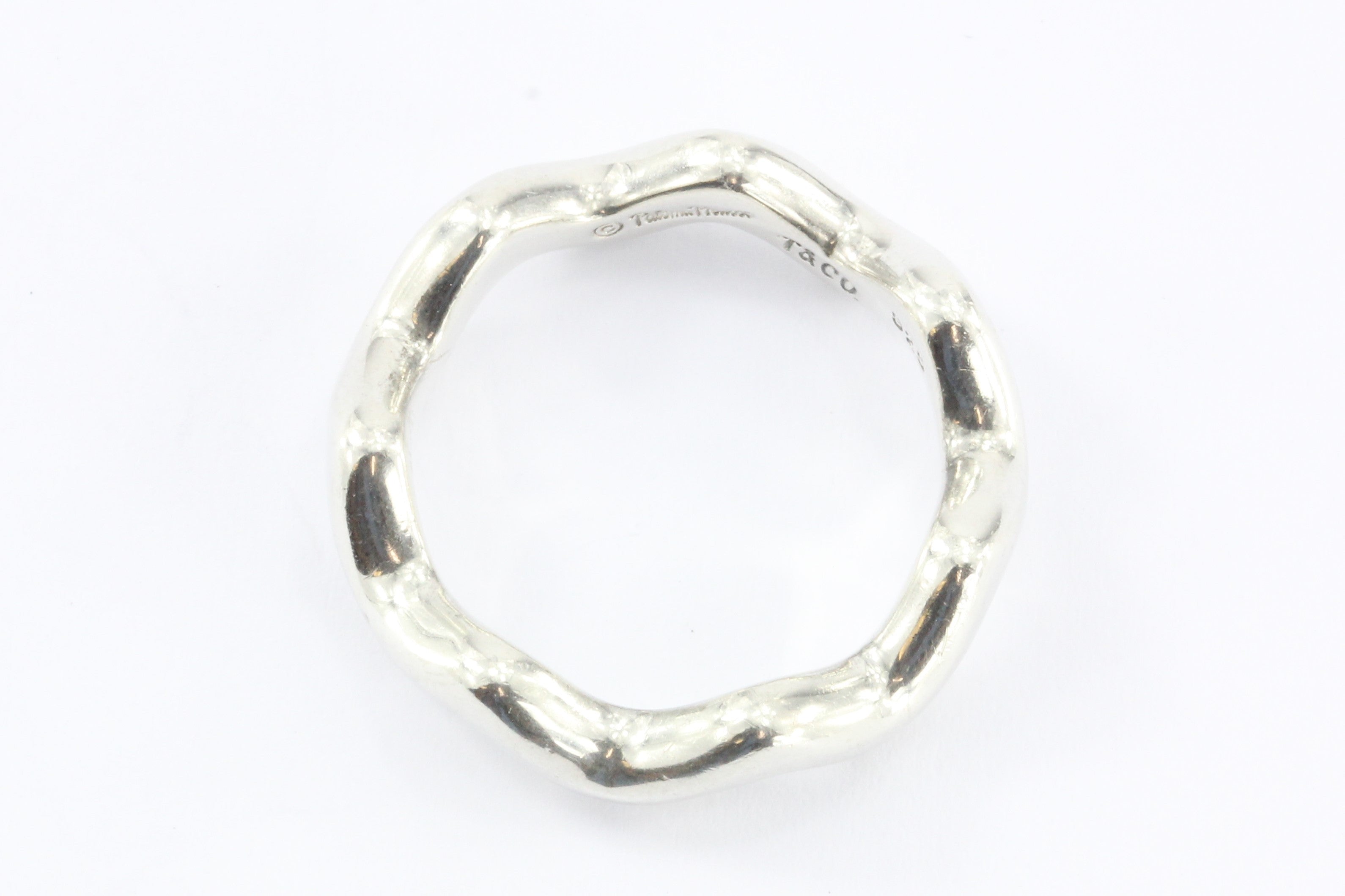 Tiffany & Co Sterling Silver Paloma Picasso Zigzag Ring Band Size 6.5 - Queen May