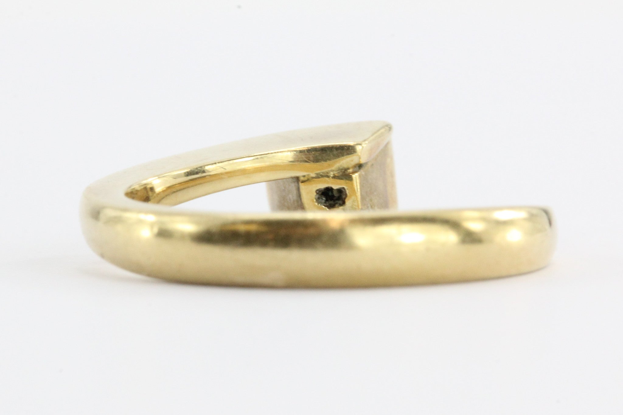 Vintage 18K Gold Colombian Emerald .25 Carat Ring - Queen May