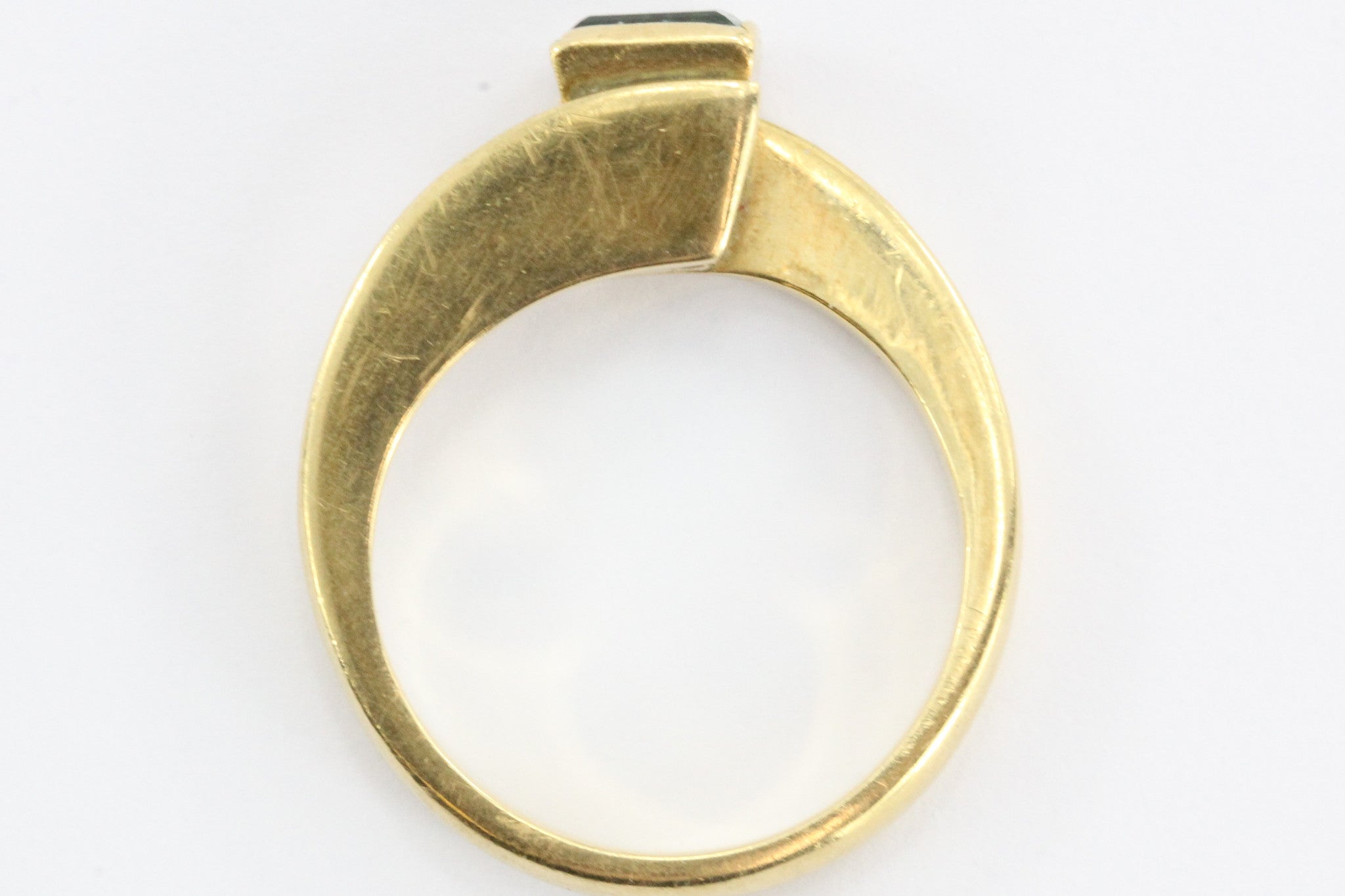 Vintage 18K Gold Colombian Emerald .25 Carat Ring - Queen May