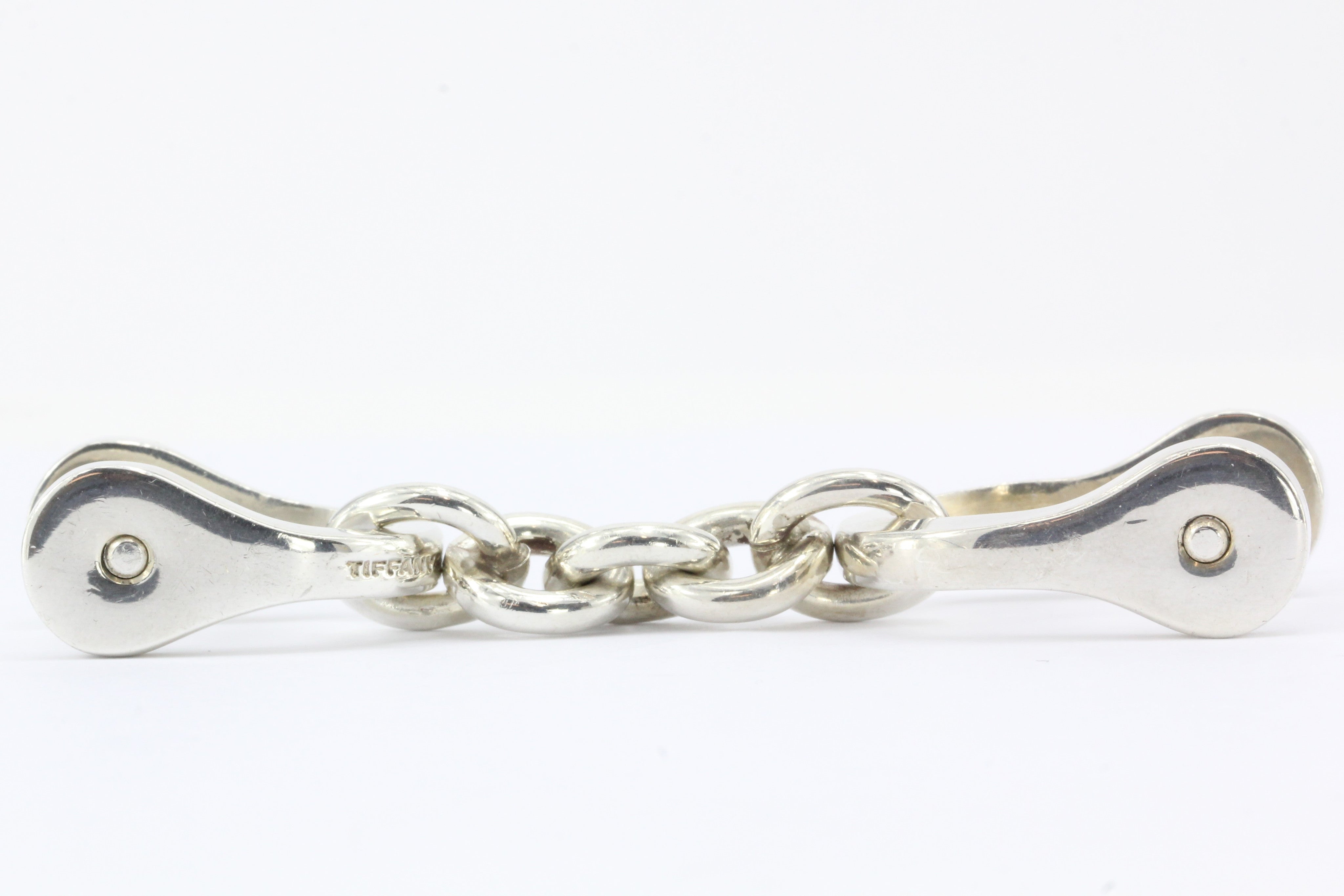 Tiffany & Co Sterling Silver Rare Equestrian Stirrup Key Ring Chain - Queen May