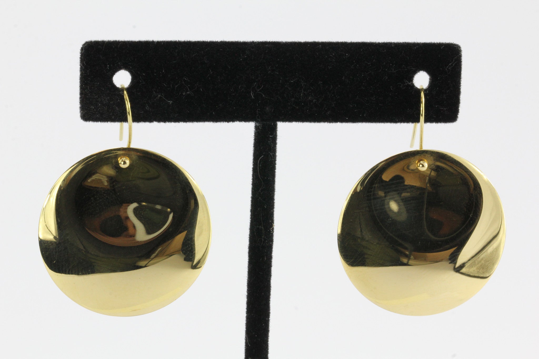 Tiffany & Co 18K Gold Elsa Peretti Large Full Moon Disk Earrings - Queen May