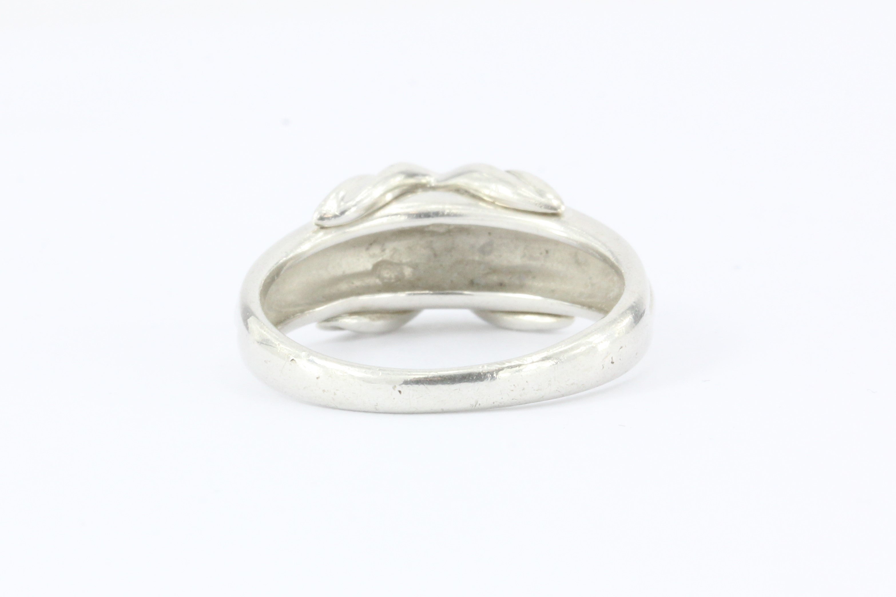 Tiffany & Co Sterling Silver X Lovers Knot Ring Size 6.5 - Queen May