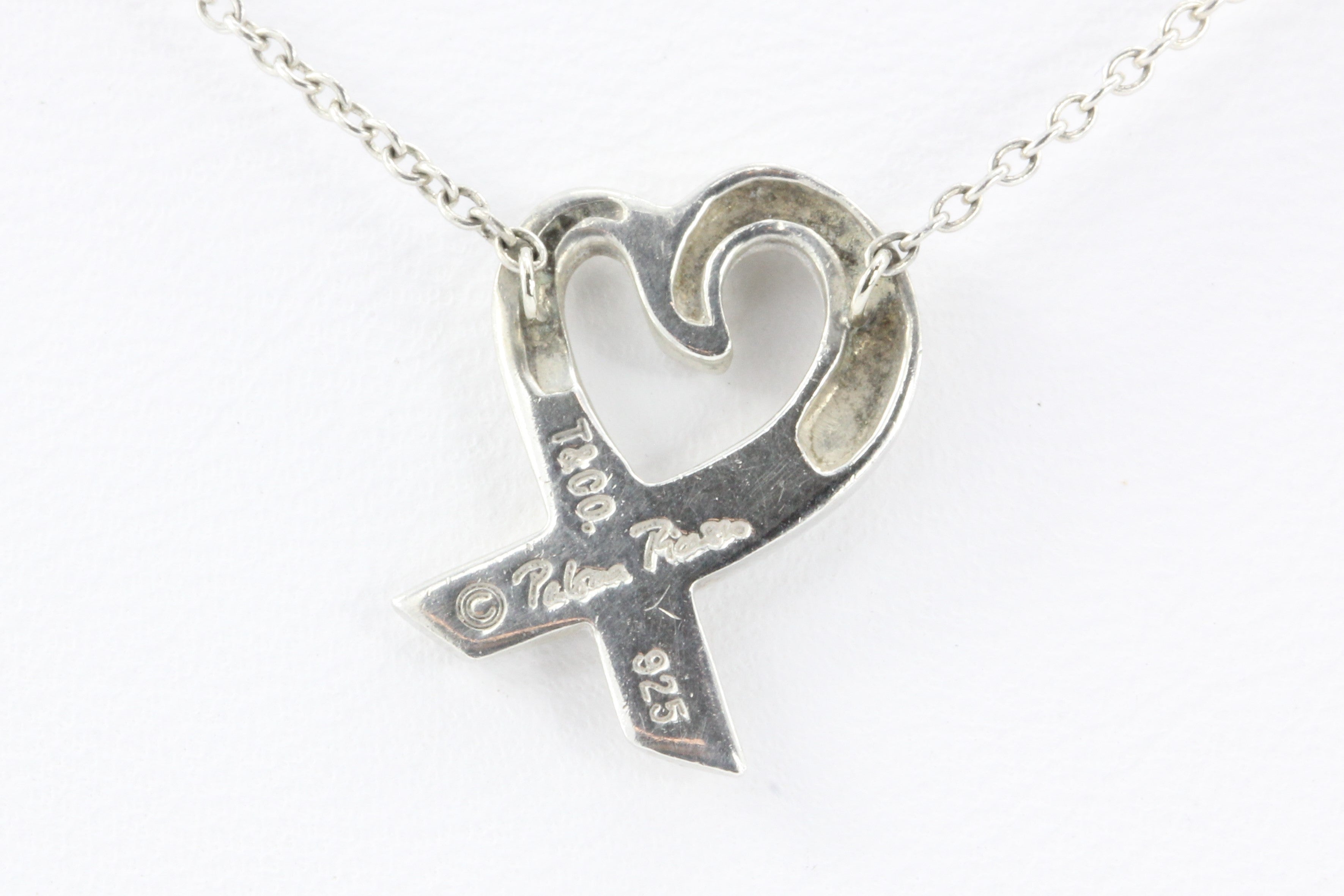 Tiffany & Co Sterling Silver Paloma Picasso Heart Necklace - Queen May