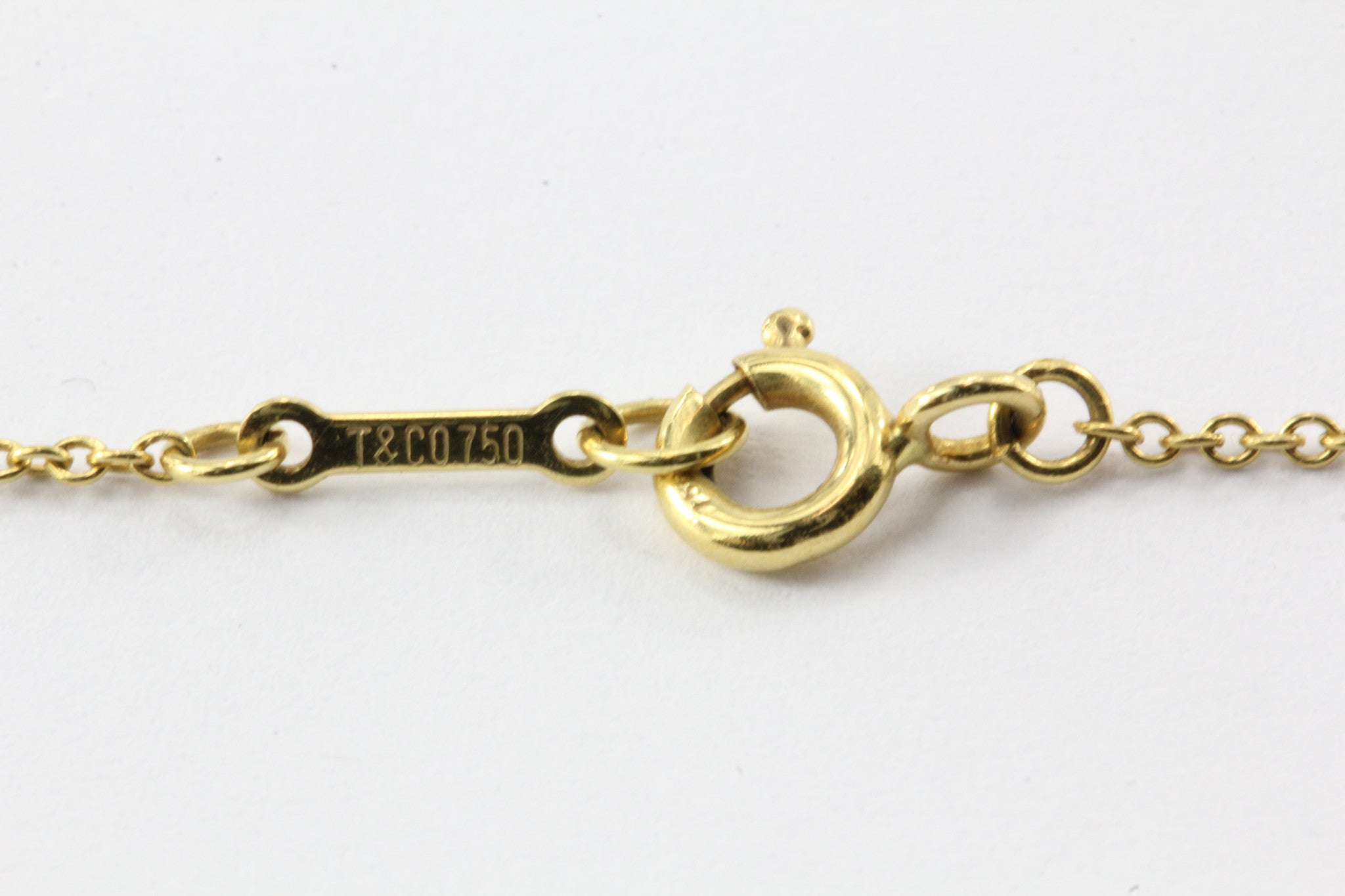 Tiffany & Co 18K Gold Elsa Peretti Cross Pendant Necklace - Queen May